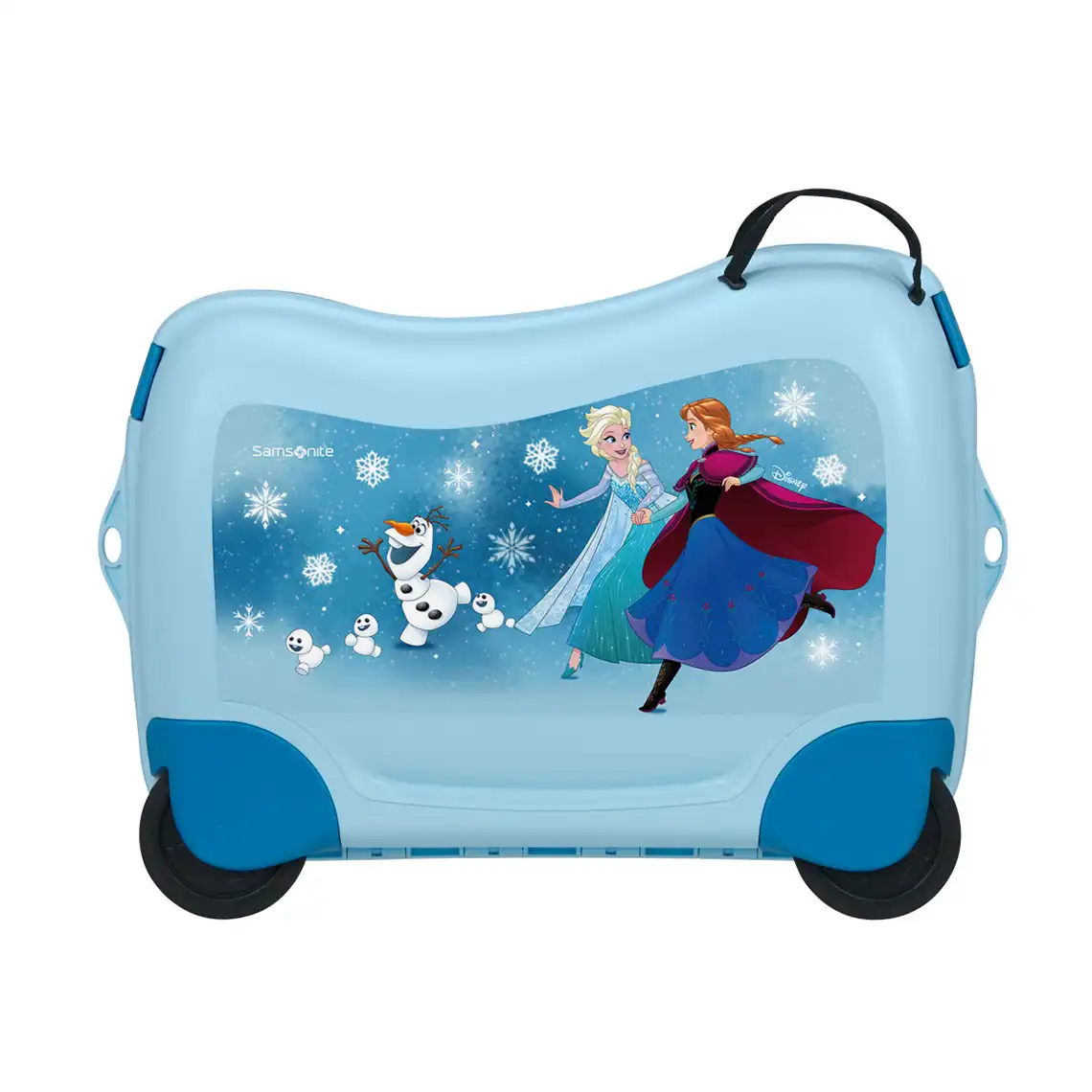 Samsonite Dream2Go Disney Ride-On Frozen Magic Happy Ride-On Koffer – robust und ideal für kleine Reisende