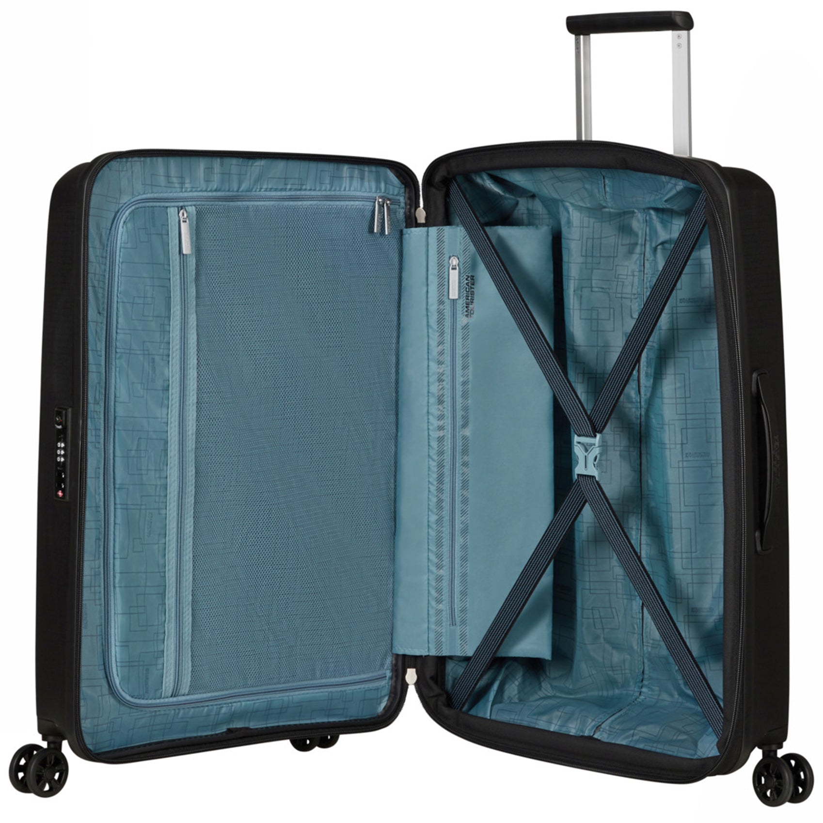 American Tourister Aerostep Spinner 4-Rollen Trolley 67 cm - Navy Blue