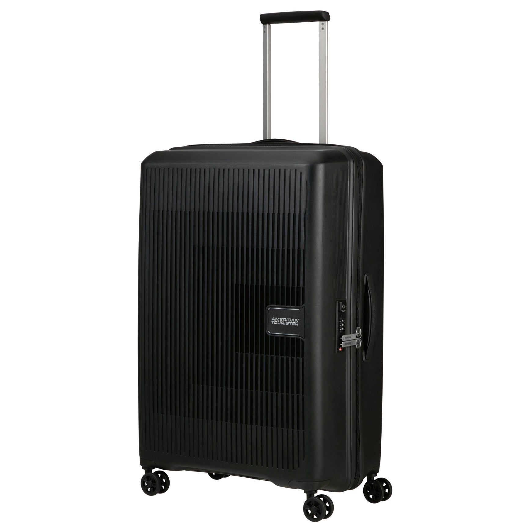 American Tourister Aerostep Spinner 4 wheel trolley 77 cm Black