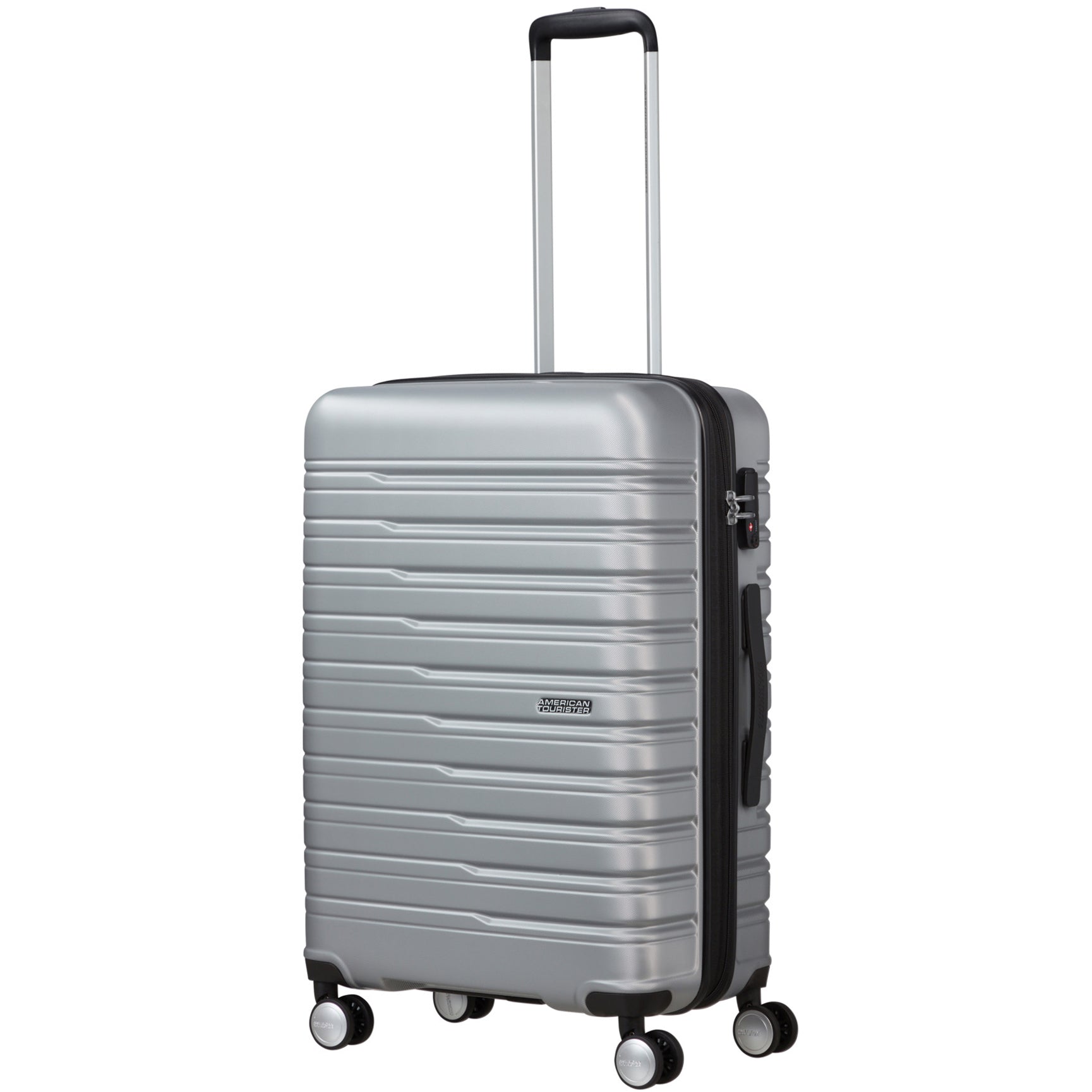 American Tourister Flashline Spinner 4-Rollen Trolley 67 cm - Sky Silver