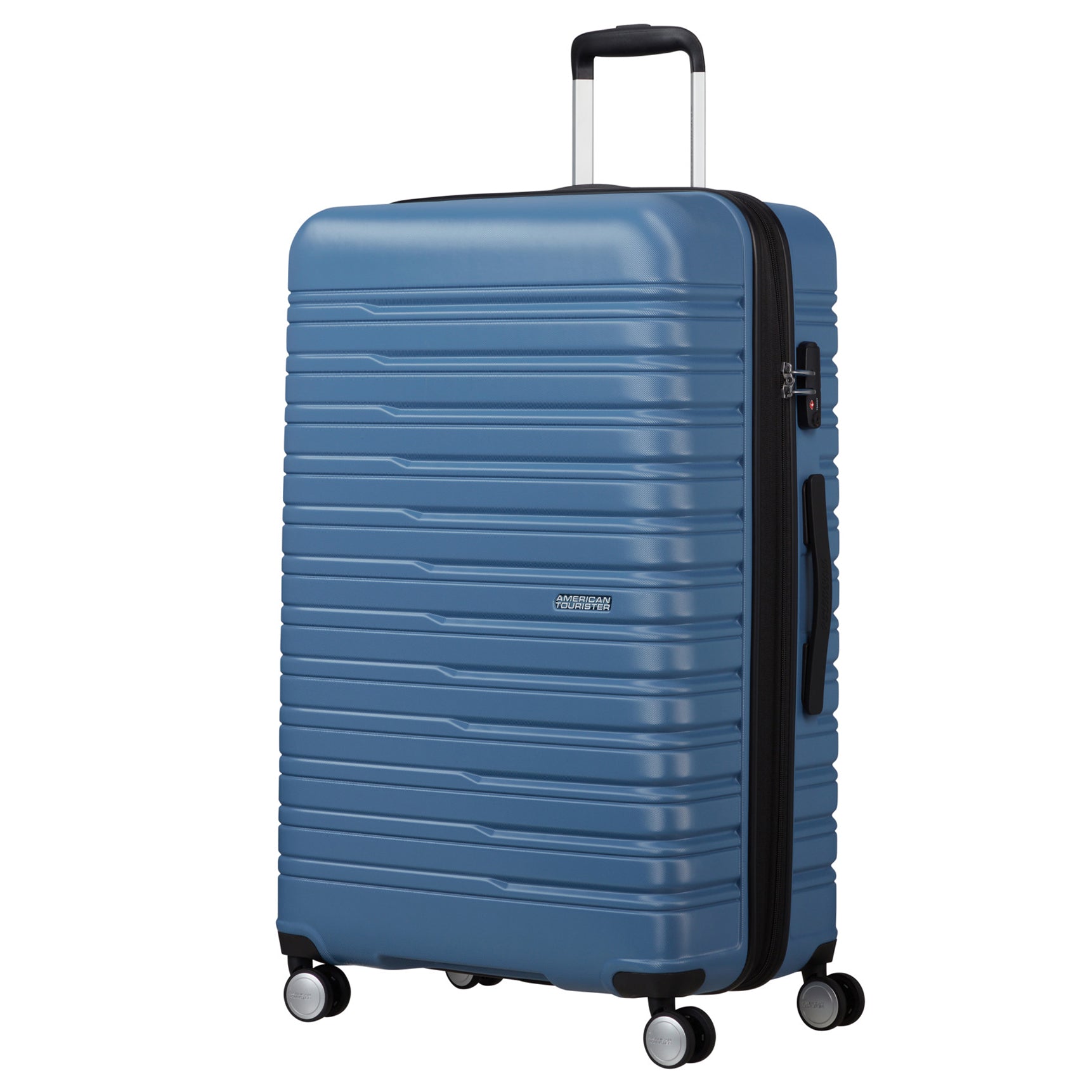 American Tourister Flashline Spinner 4-Rollen Trolley 78 cm - Sky Silver