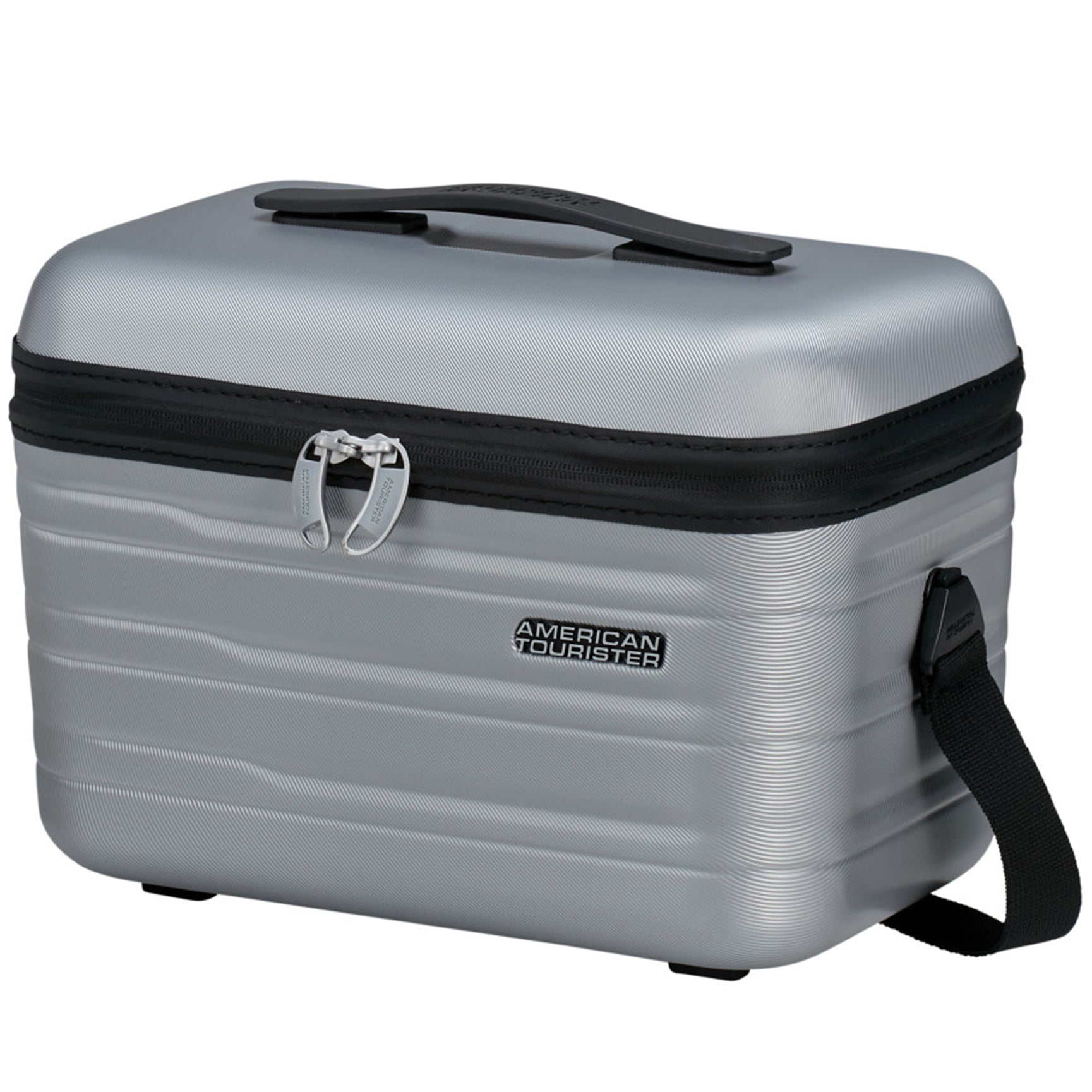 American Tourister Flashline Beauty Case 36 cm - Sky Silver