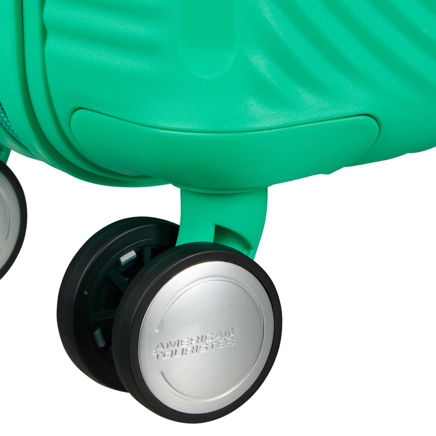 Detailansicht der Doppelrollle des Soundbox Mini-Trolleys