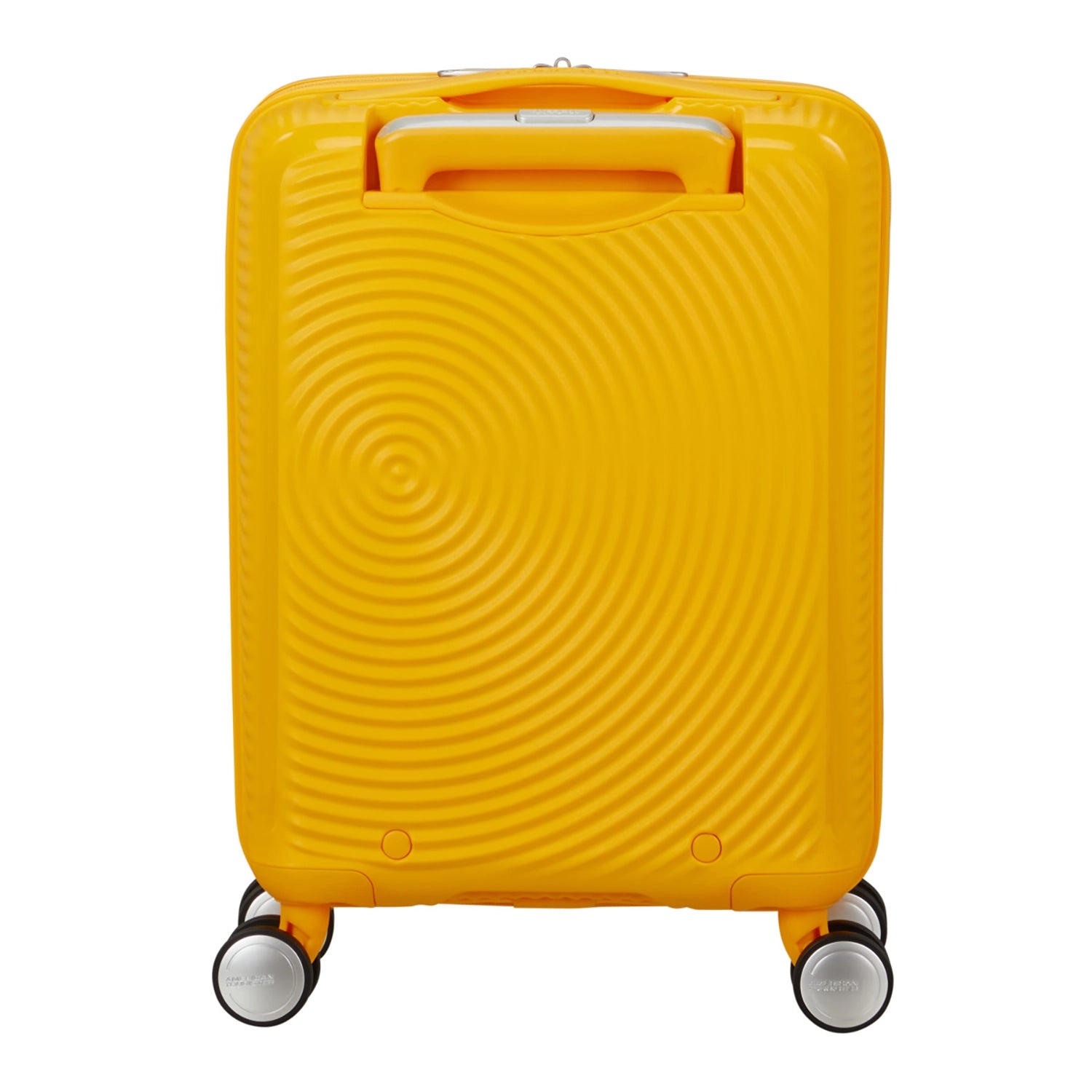 Rückseite des Mini-Trolleys in Gelb von American Tourister