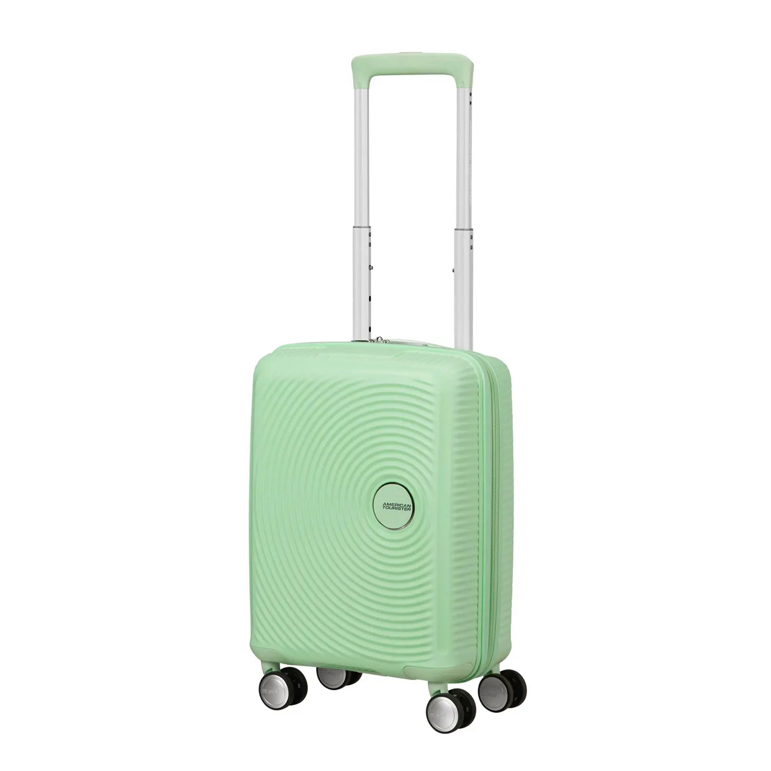 Robuster Kabinentrolley mit 4 Rollen in Pastel Hellgrün von American Tourister