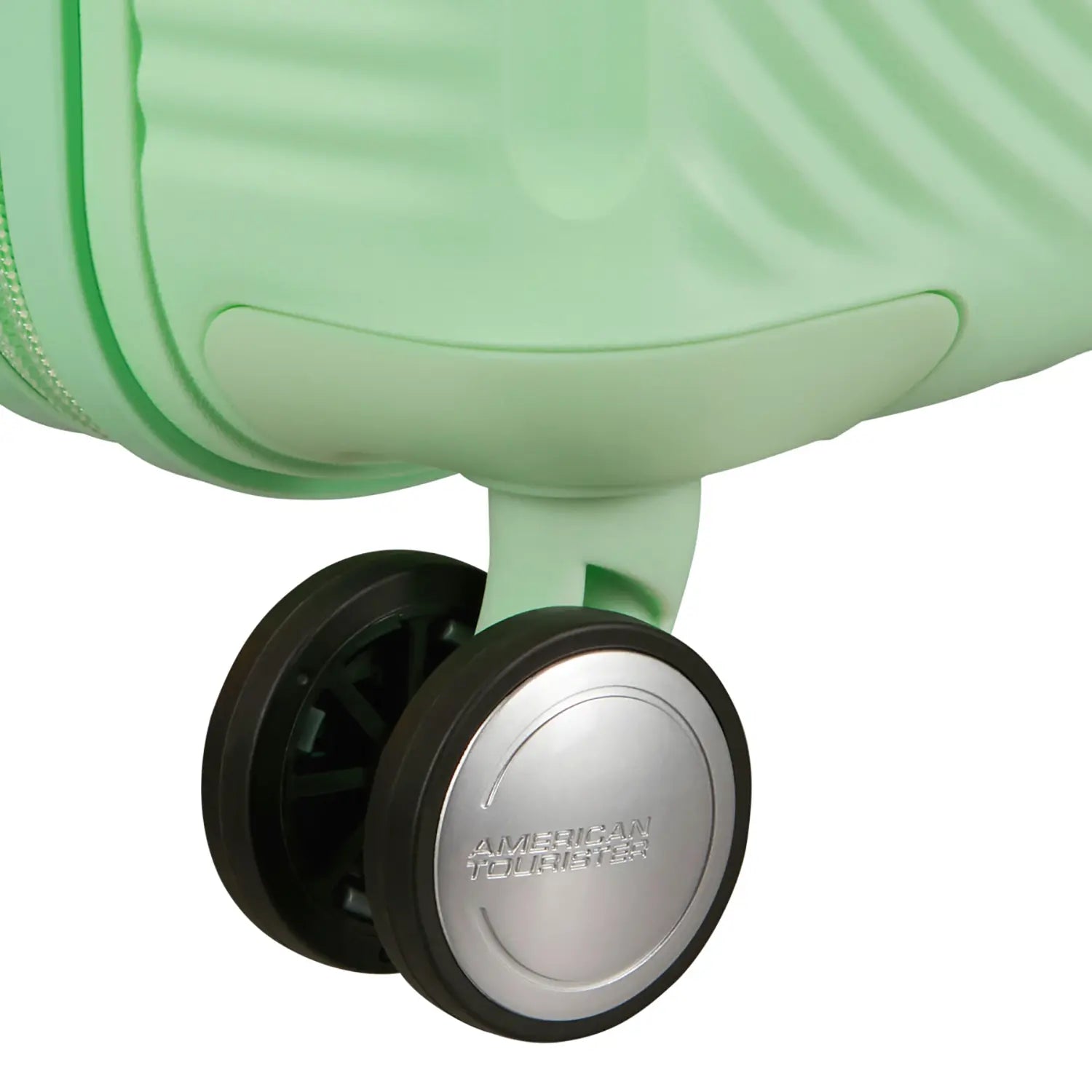 Detailansicht der Doppelrollle des Soundbox Mini-Trolleys