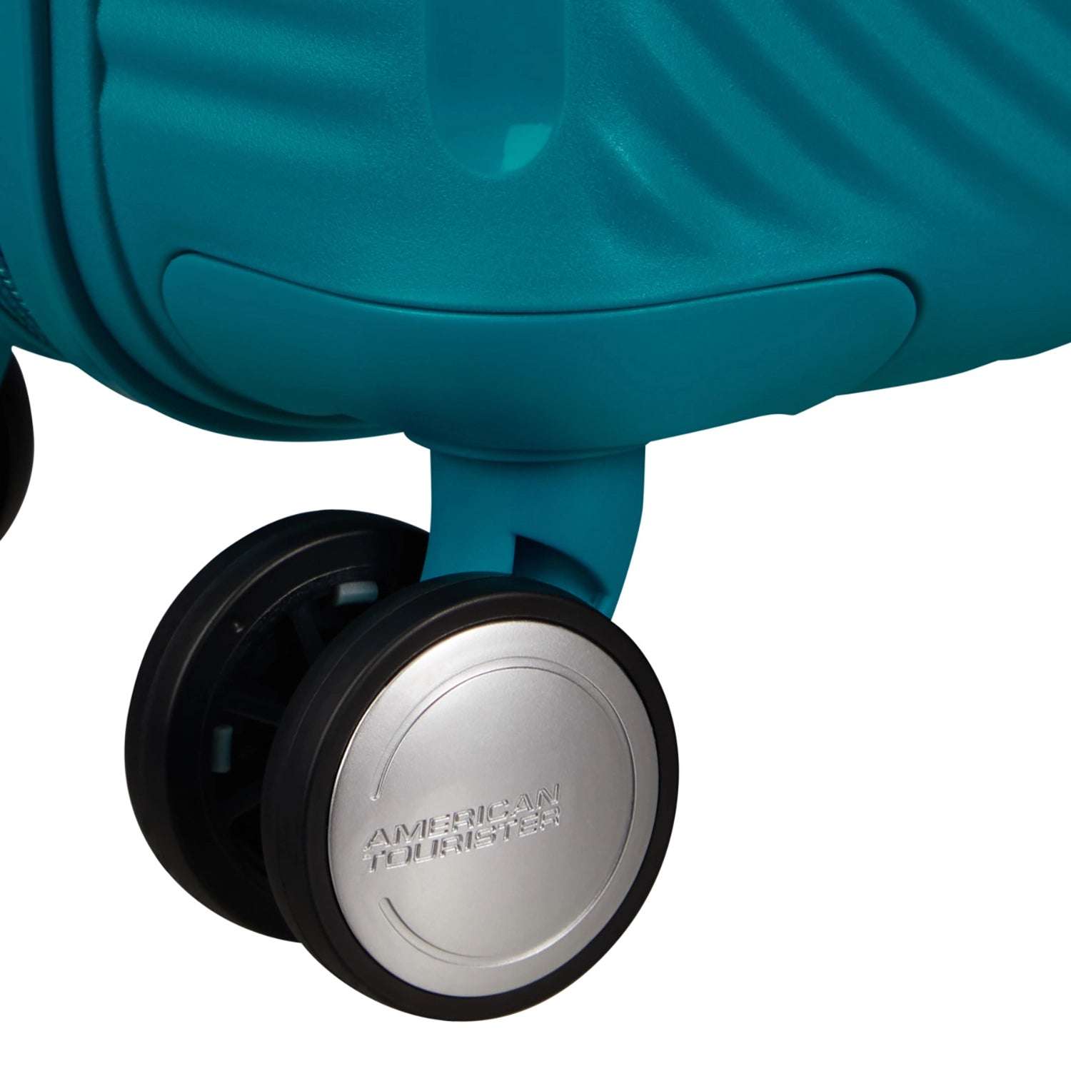 Detailansicht der Doppelrollle des Soundbox Mini-Trolleys