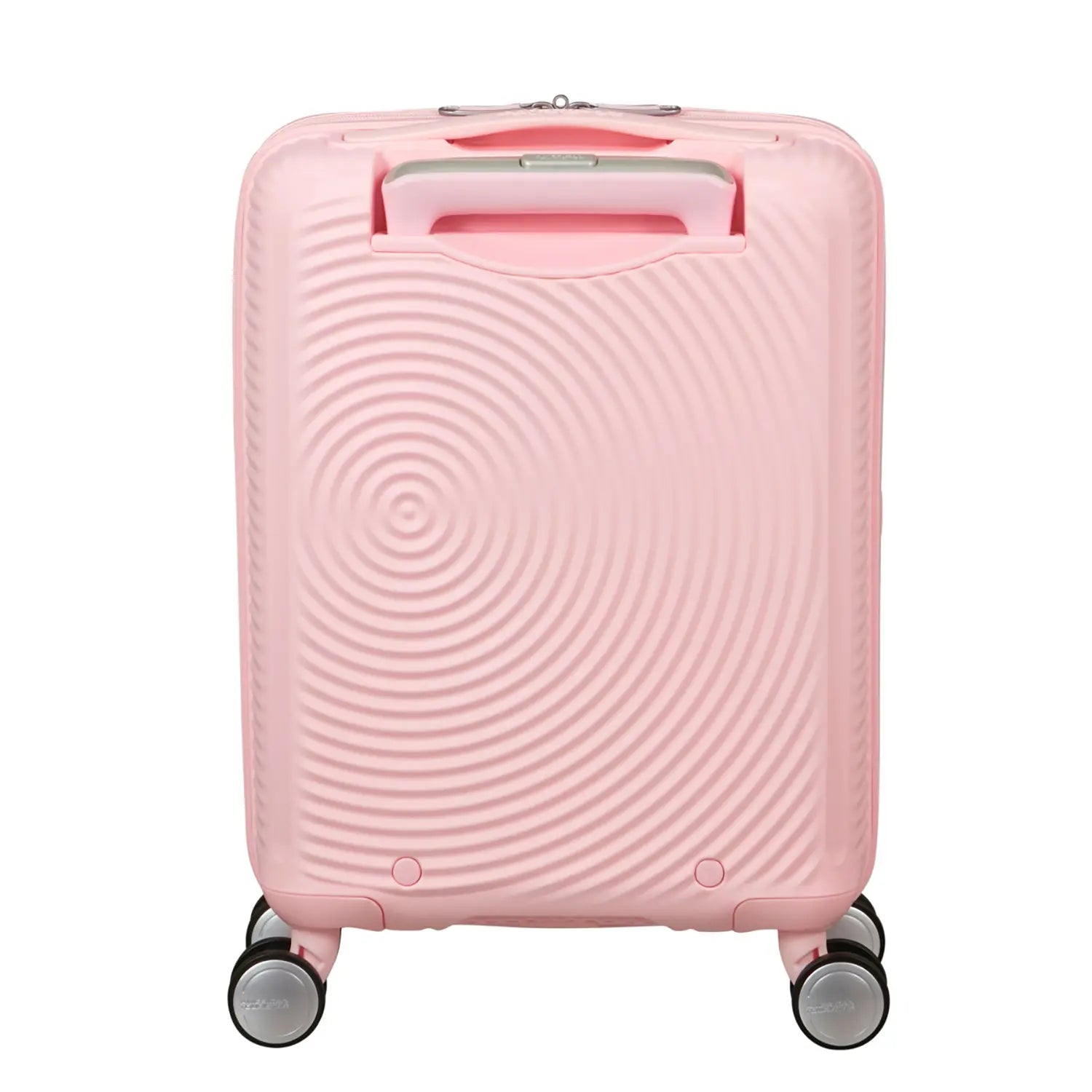 Rückseite des Mini-Trolleys in blass Rosa von American Tourister