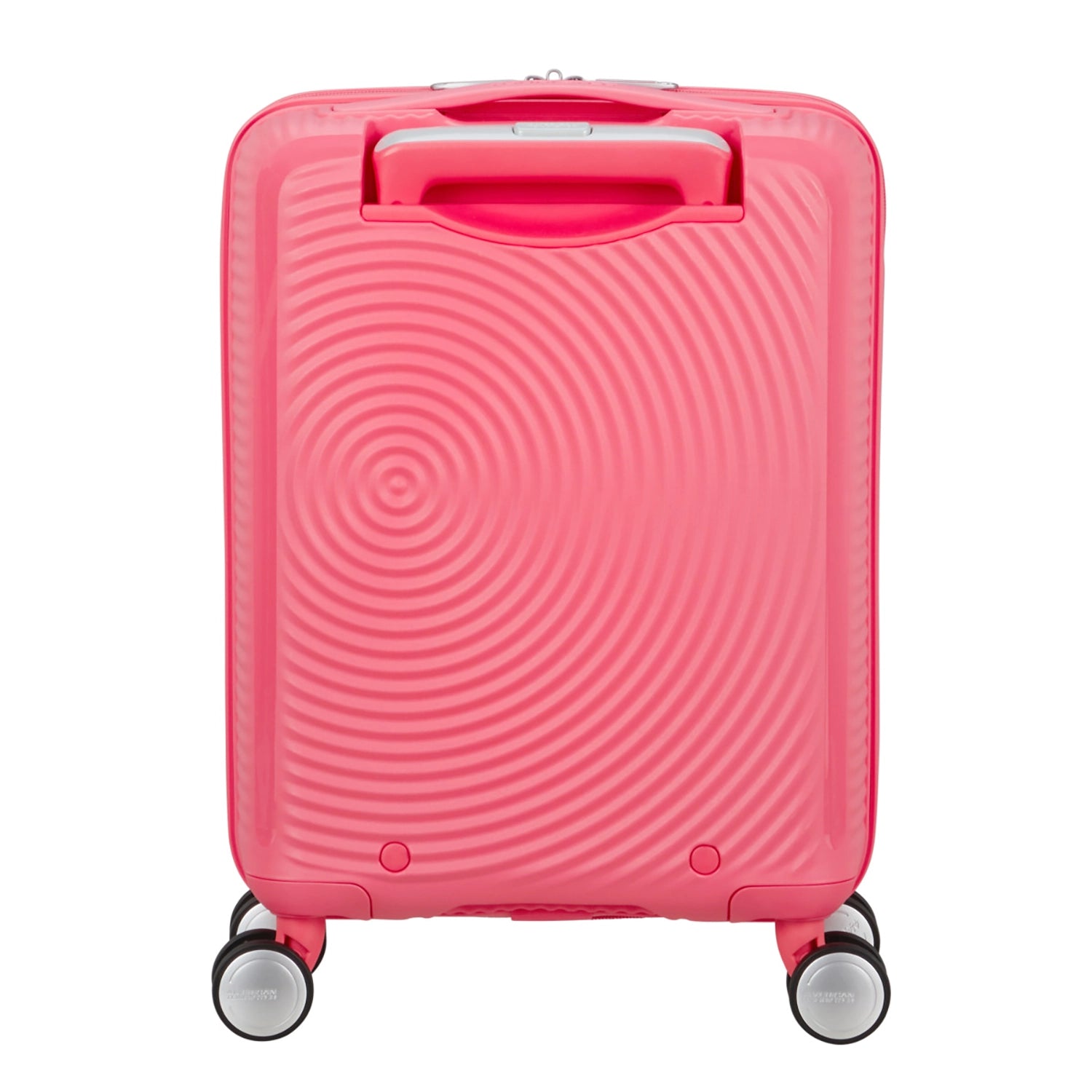 Rückseite des Mini-Trolleys in Pink von American Tourister