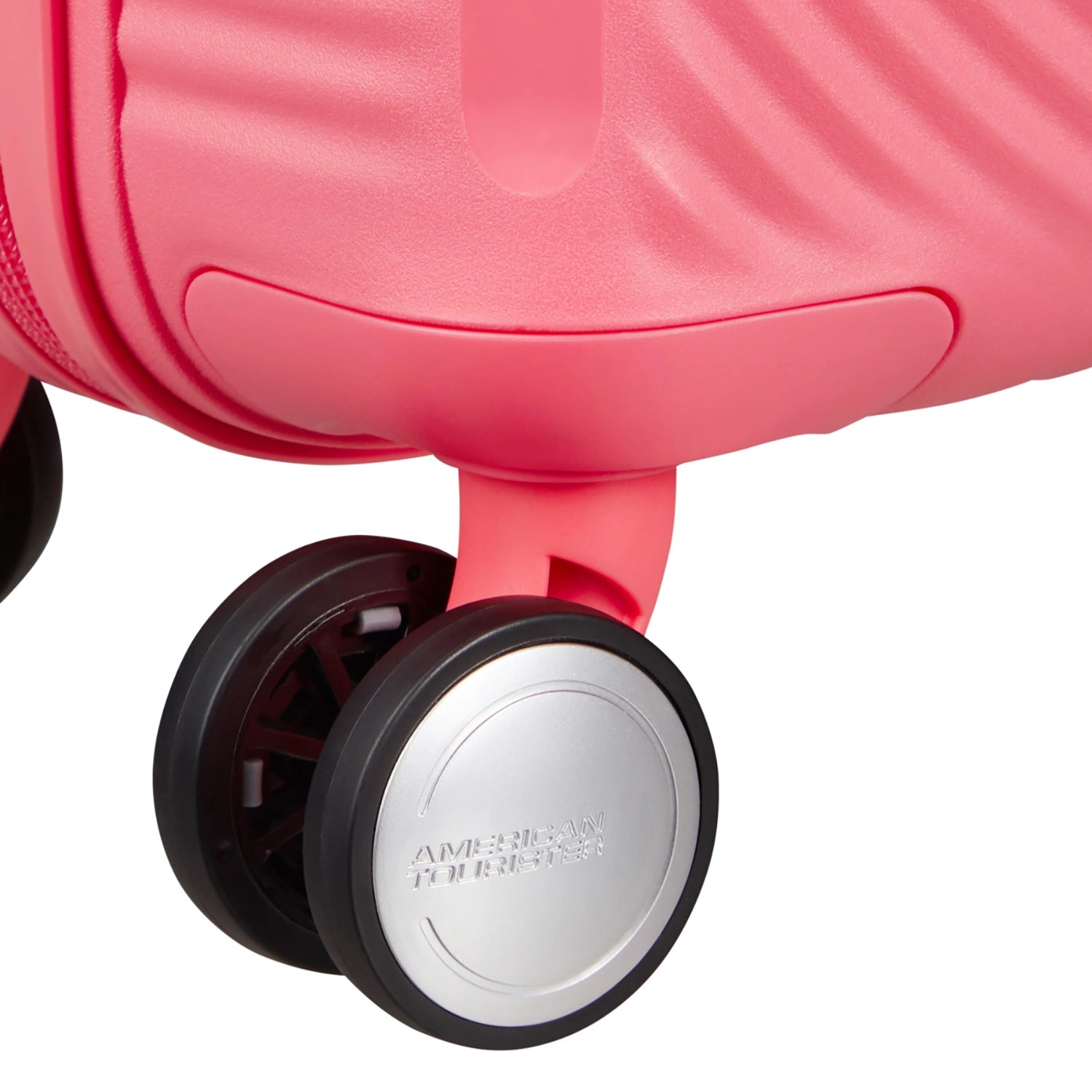 Detailansicht der Doppelrollle des Soundbox Mini-Trolleys