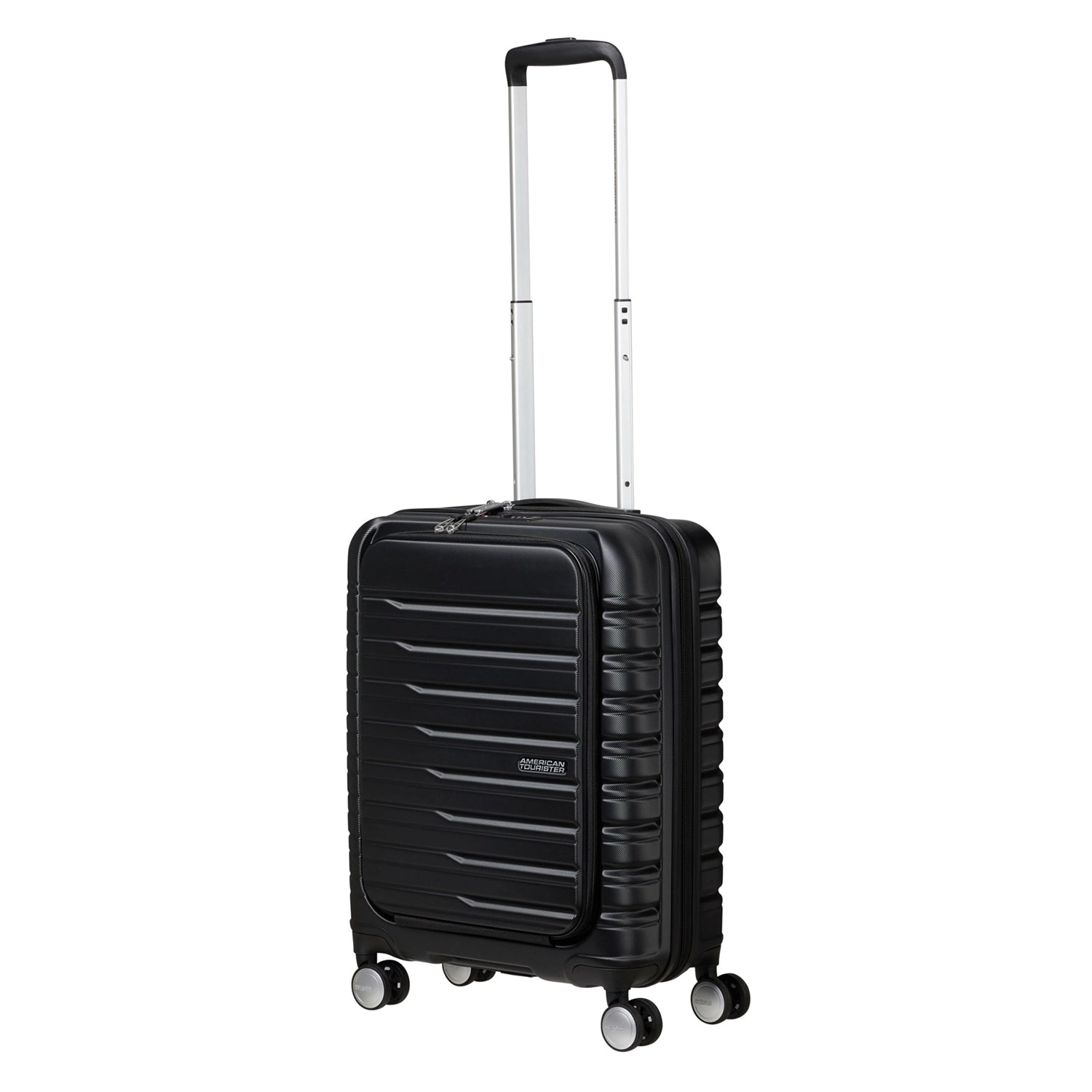 American Tourister Flashline Spinner Frontloader 4-Rollen Trolley 55 cm - Shadow Black