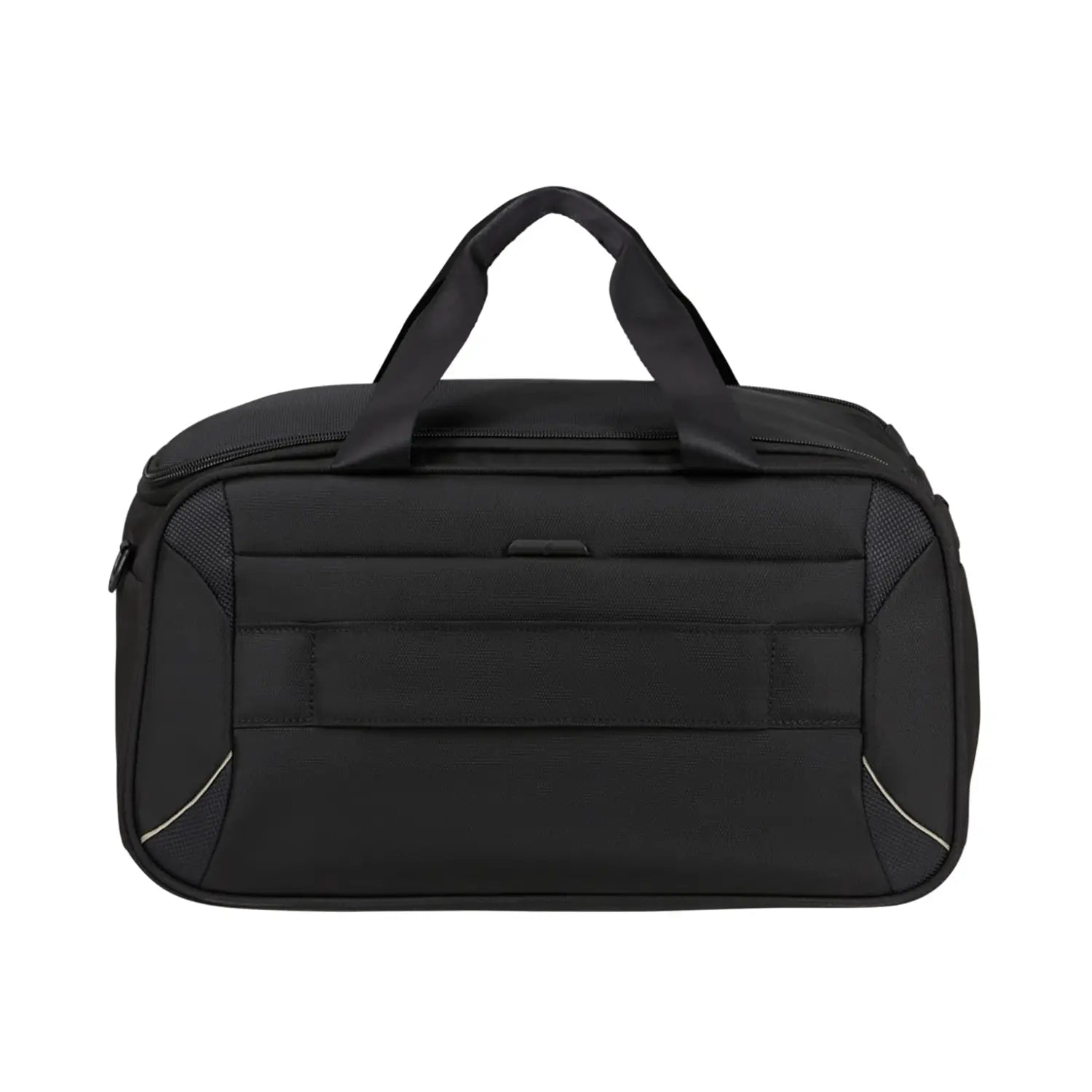 Rückansicht der Samsonite Base Breeze Underseat Duffle XS mit Trolley-Aufsteckfunktion
