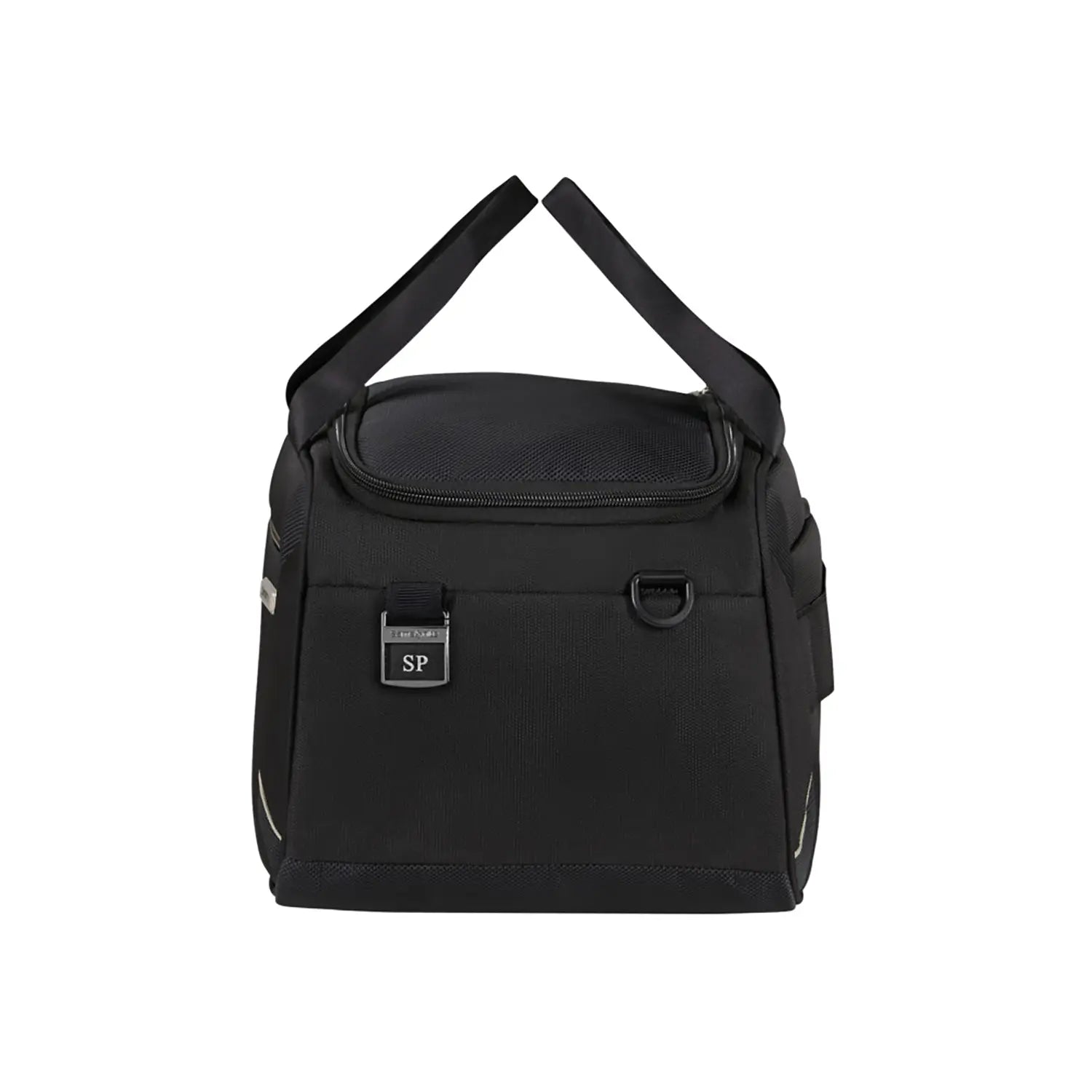 Seitenansicht der Samsonite Base Breeze Underseat Duffle XS 40 cm – leichte Reisetasche in Schwarz