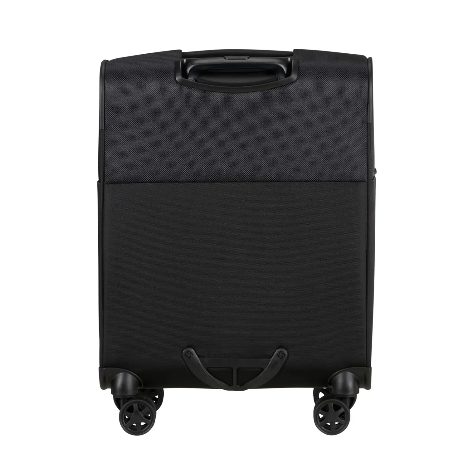Rückansicht des Samsonite Base Breeze Spinner 55 cm – robuster Koffer mit Teleskopgriff