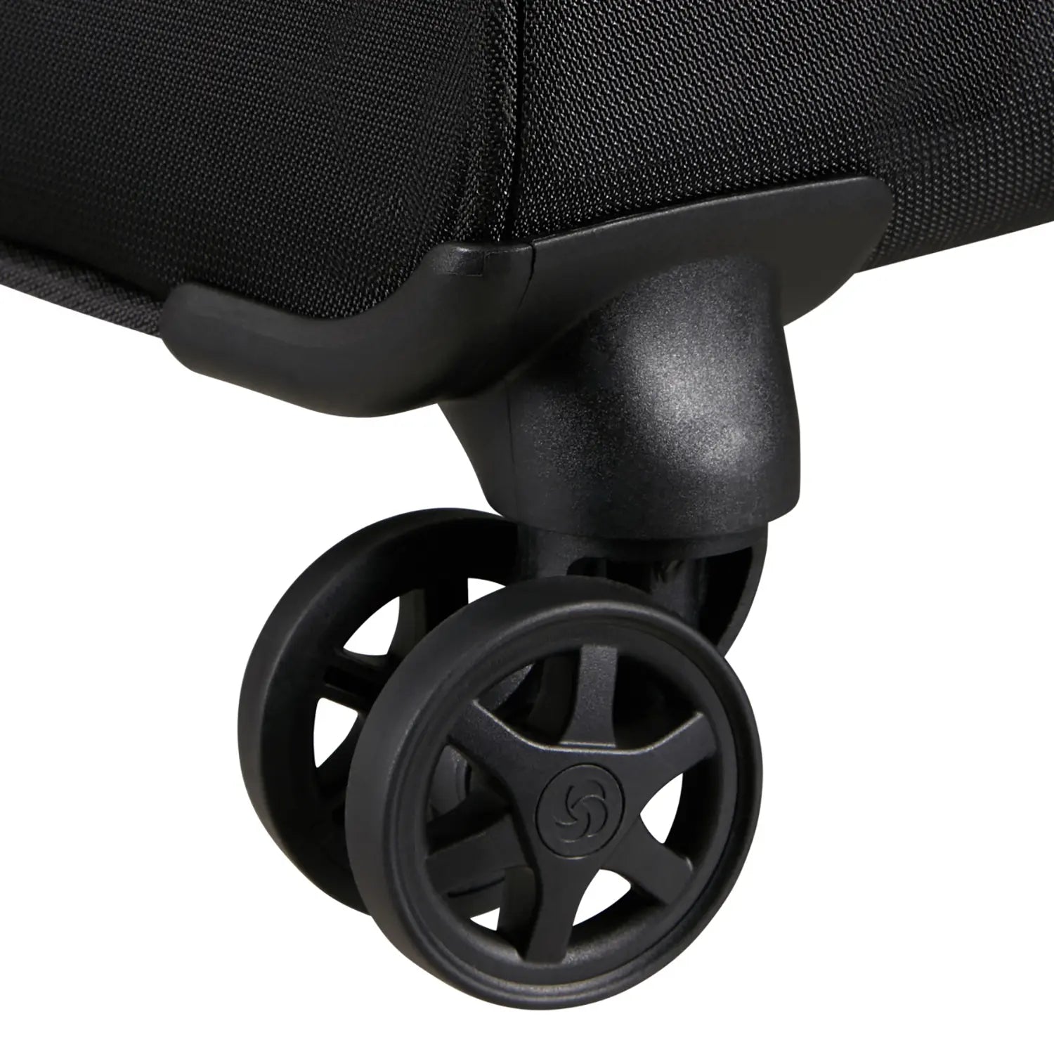 Detailaufnahme Doppelrolle am Samsonite Base Breeze Koffer