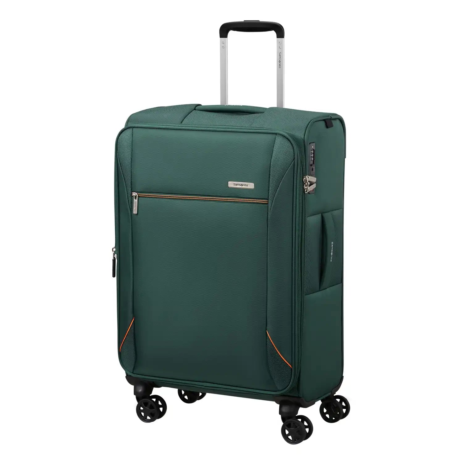 Vorderansicht Samsonite Base Breeze Spinner 4-Rollen Trolley 67 cm - Dark Green