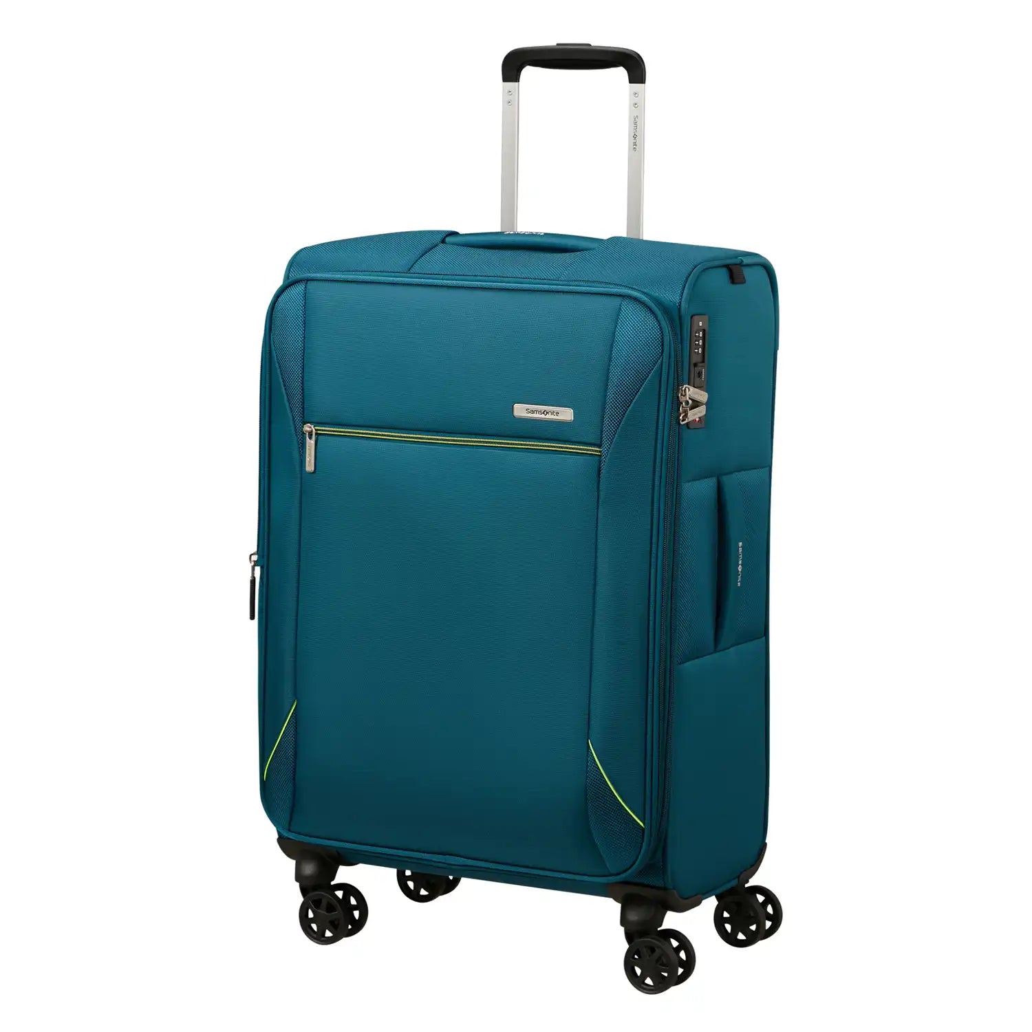 Vorderansicht Samsonite Base Breeze Spinner 4-Rollen Trolley 67 cm - Petrol Blue