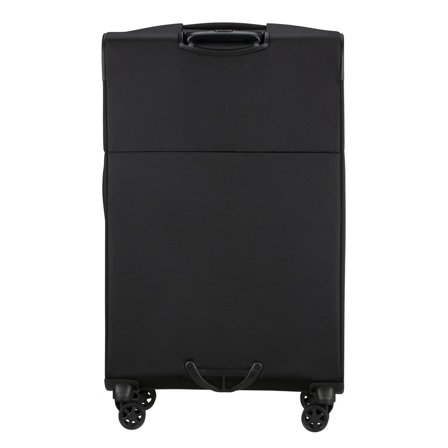 Rückansicht des Samsonite Base Breeze Spinner 78 cm – robuster Koffer mit Grif