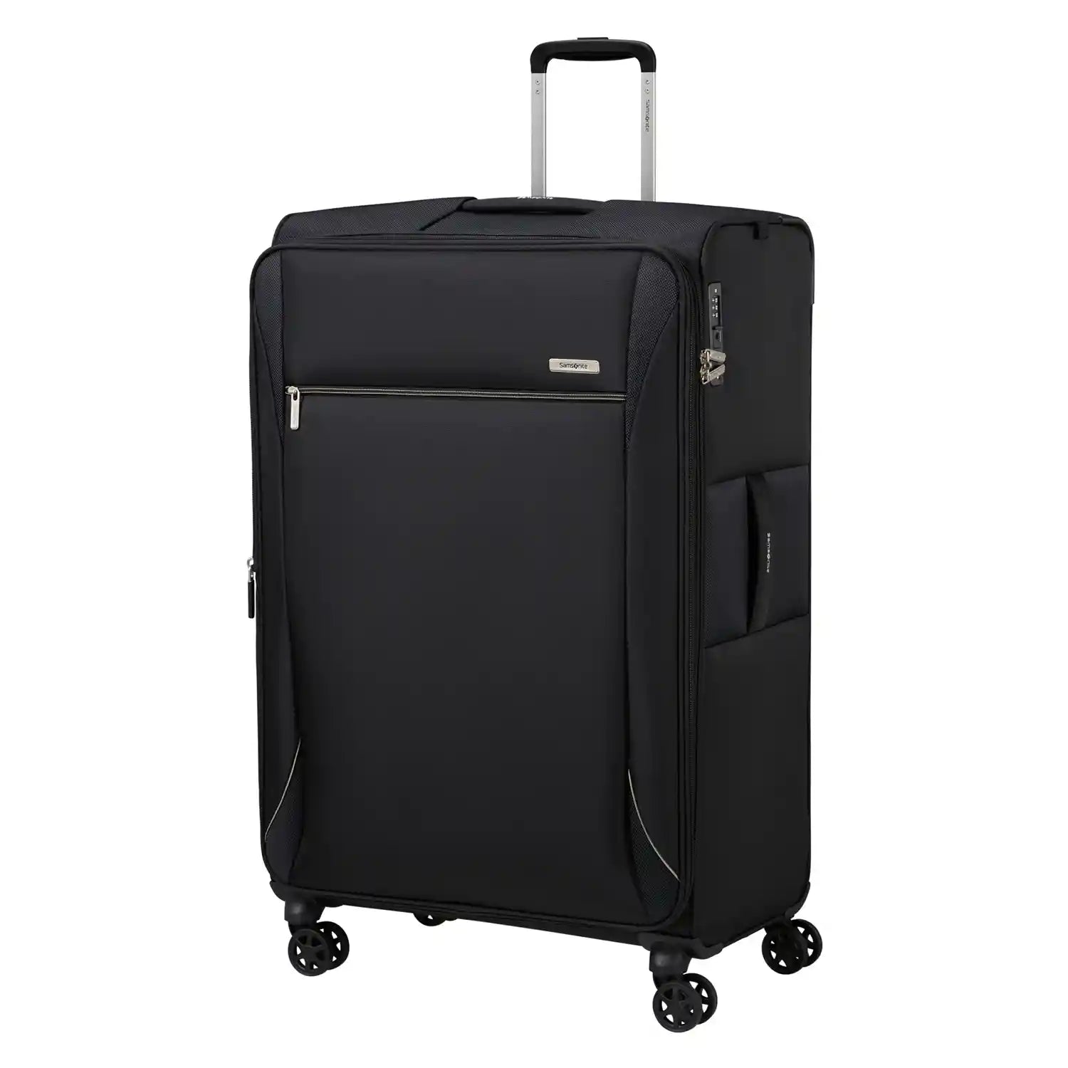 Samsonite Base Breeze Spinner 4-Rollen Trolley 81 cm – großer schwarzer Koffer für lange Reisen