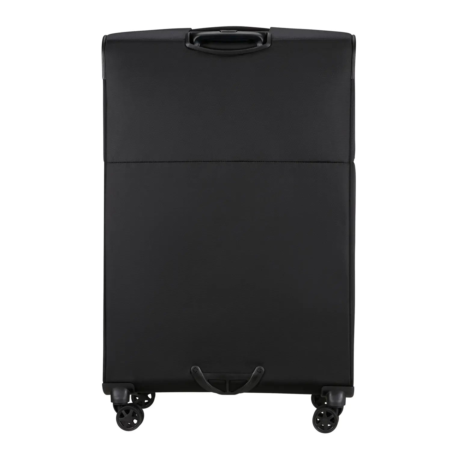 Rückansicht des Samsonite Base Breeze Spinner 4-Rollen Trolley 81 cm – robustes Design