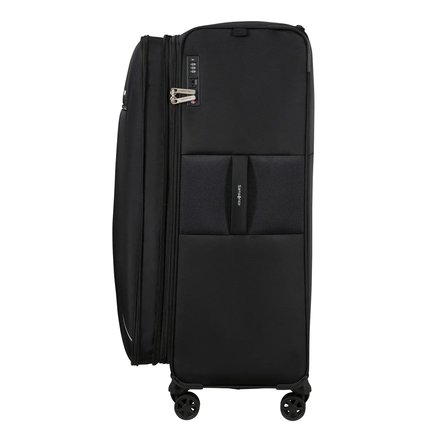 Samsonite Base Breeze Spinner 81 cm – großer stabiler Reisekoffer in Schwarz mit modernem Design