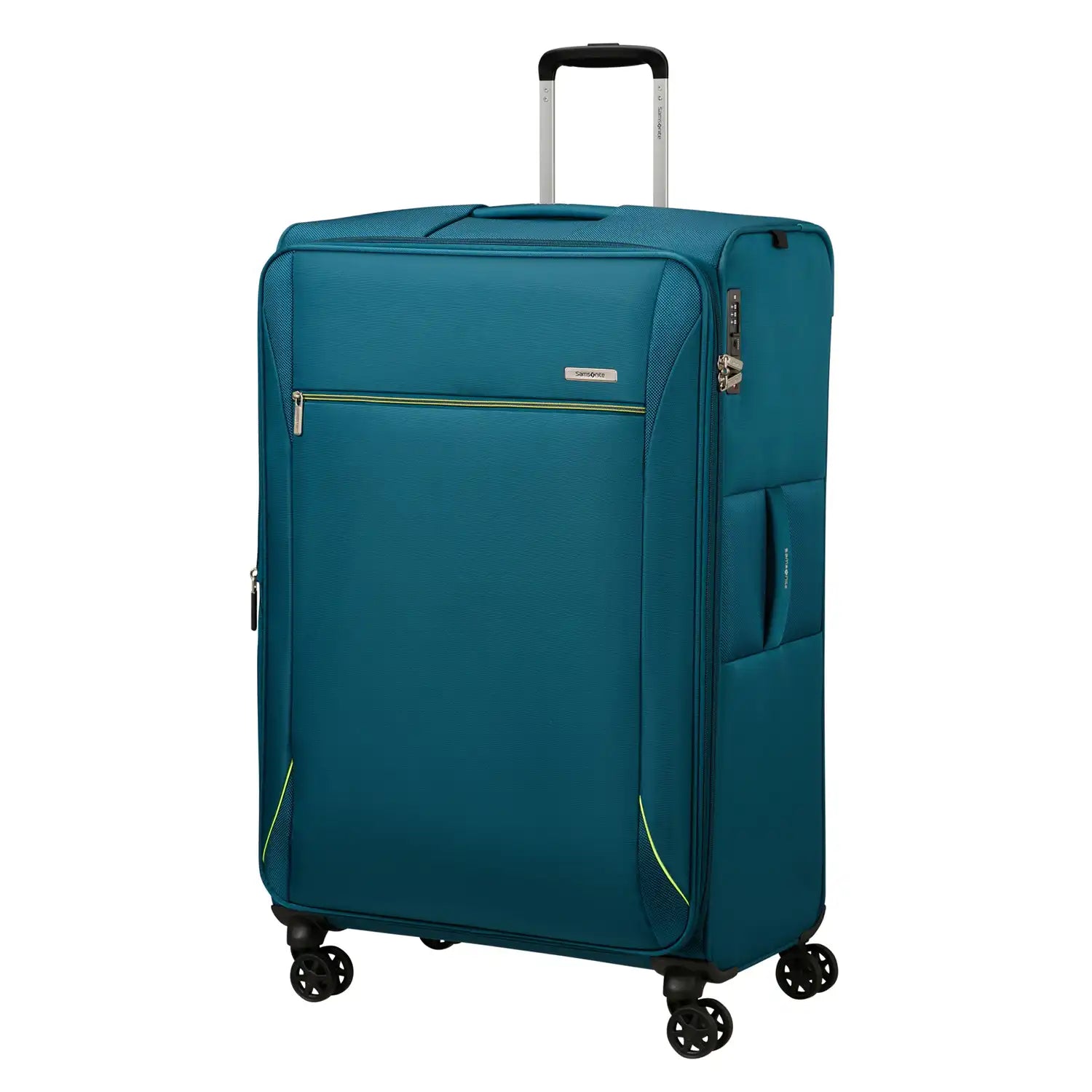 Ansicht von vorne Samsonite Base Breeze Spinner 4-Rollen Trolley 81 cm - Petrol Blue