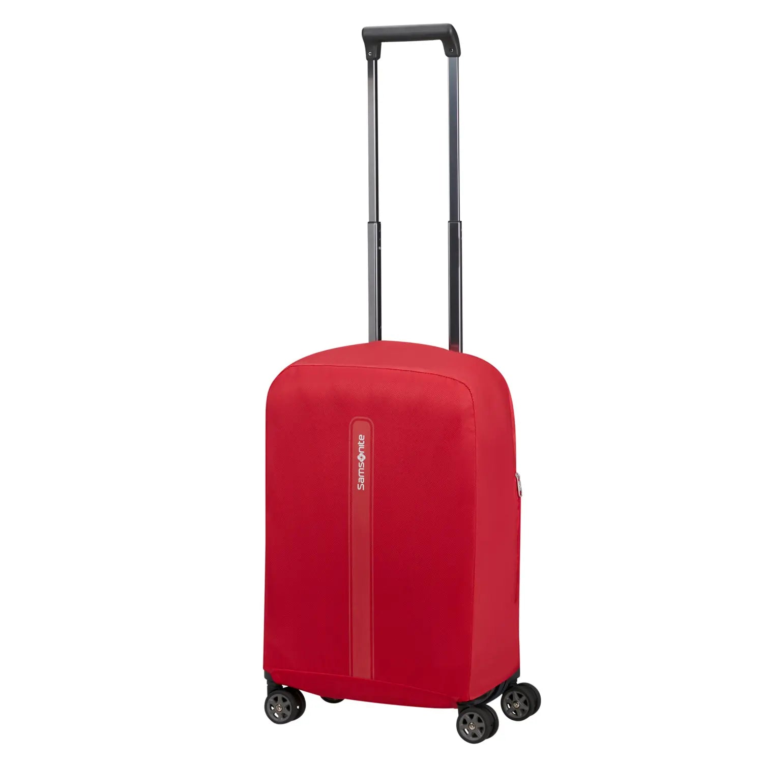 Samsonite TA Revolution faltbare Kofferhülle S in Rot – robuster, passgenauer Schutzüberzug für Handgepäckkoffer