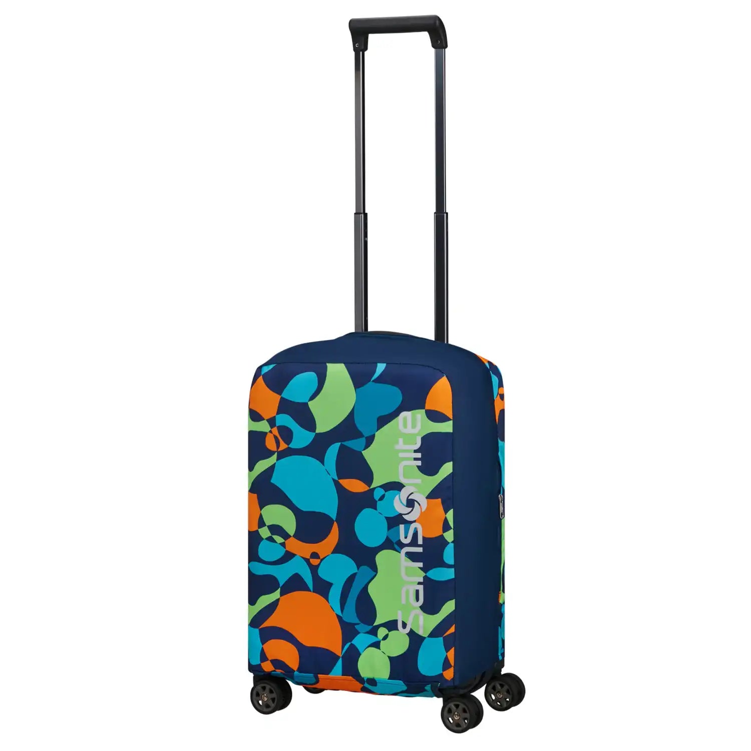 Samsonite TA Revolution faltbare Kofferhülle S im Colorwave Design – strapazierfähiger Schutzüberzug für Handgepäckkoffer