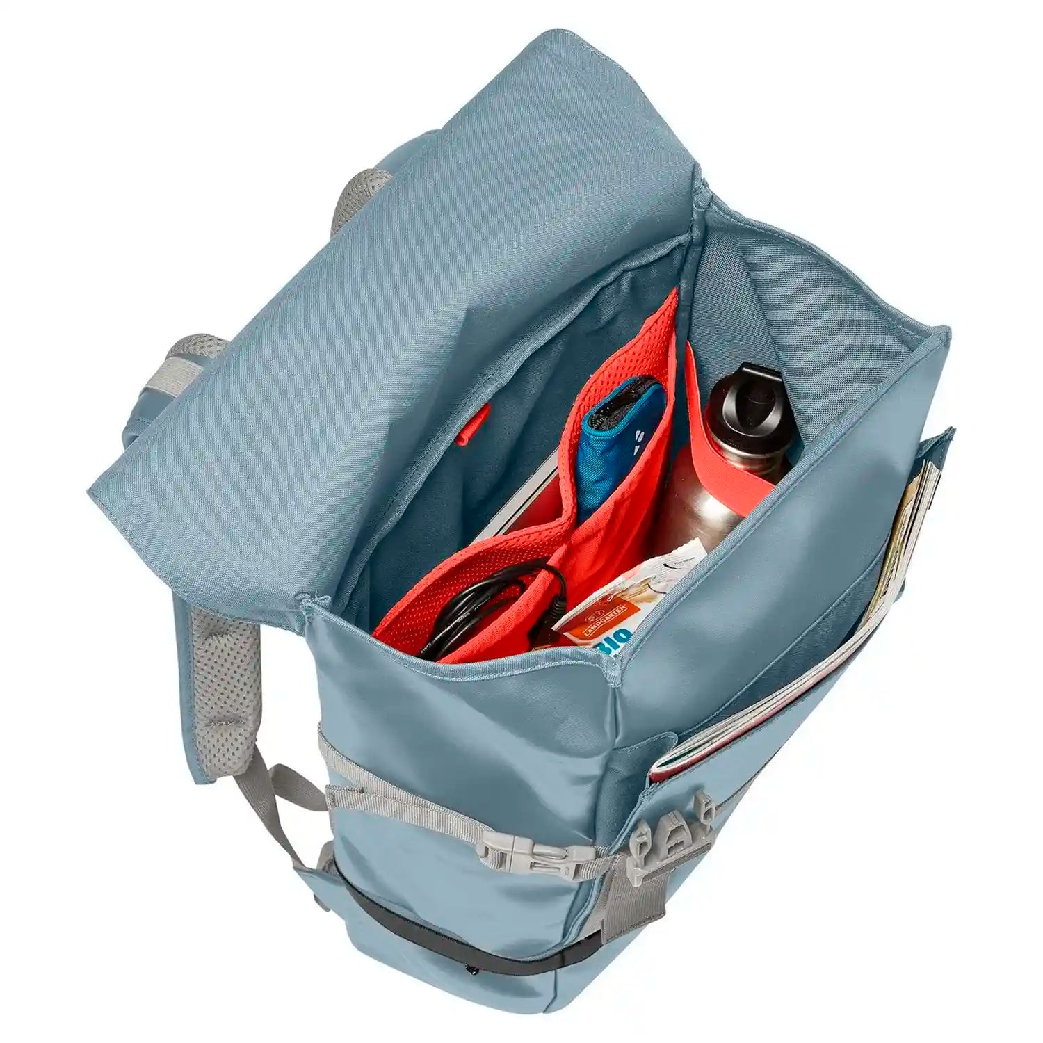 Vaude Mineo Backpack - Innenansicht Laptopfach und Innenfächer für Organisation mit Ausstattung