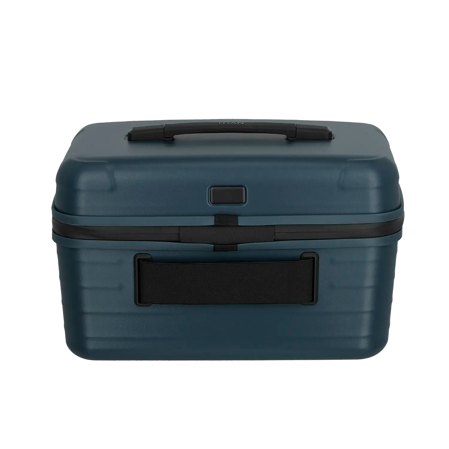 Titan Upgrade Beautycase 39 cm - Rückansicht des Premium Kosmetikkoffers Midnight Blue