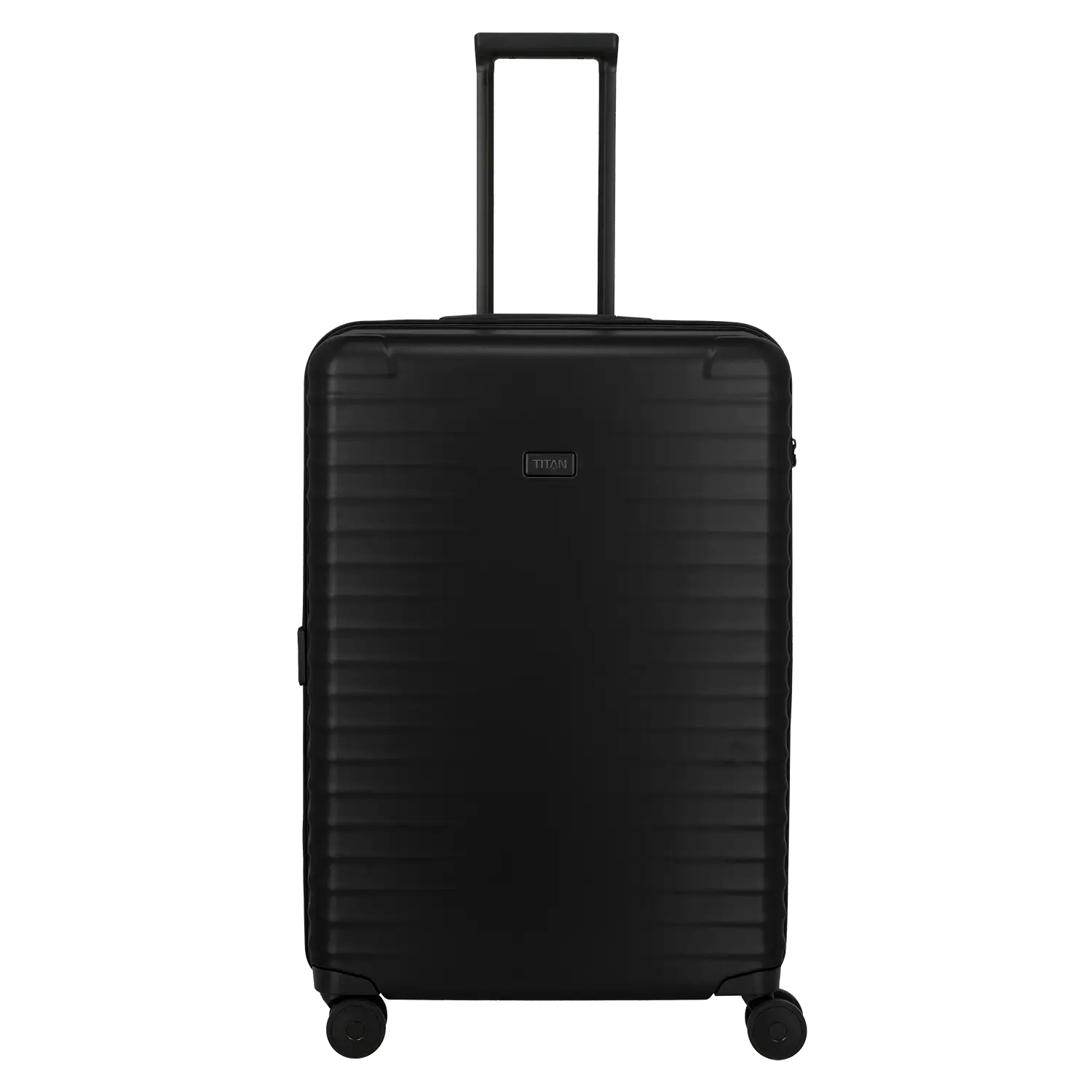 Titan Upgrade 4-Rad Trolley L 75 cm Nightshade Black - Premium Großer Reisekoffer mit Teleskopgriff