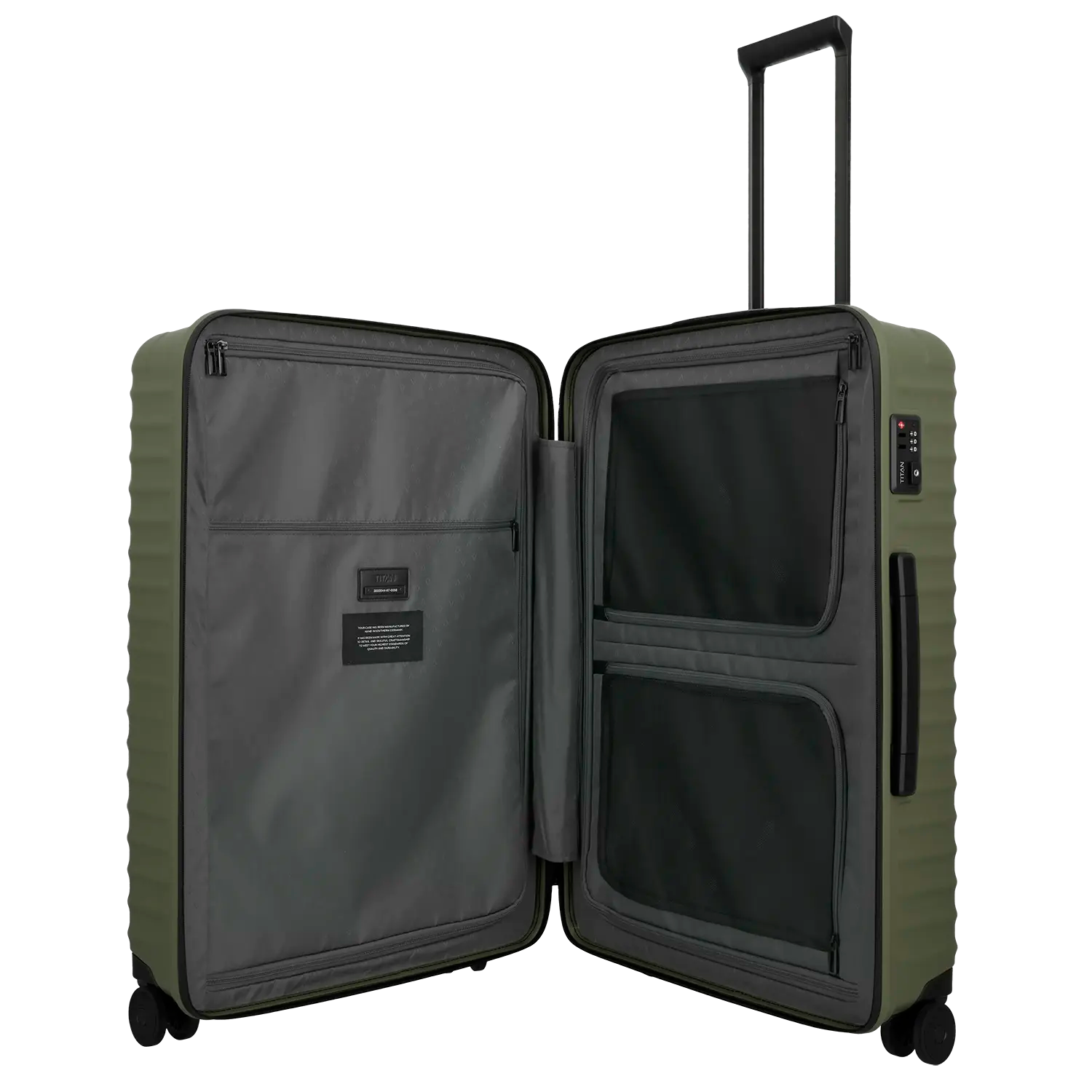 Titan Upgrade 4-Rad Trolley L 75 cm - Forest Green