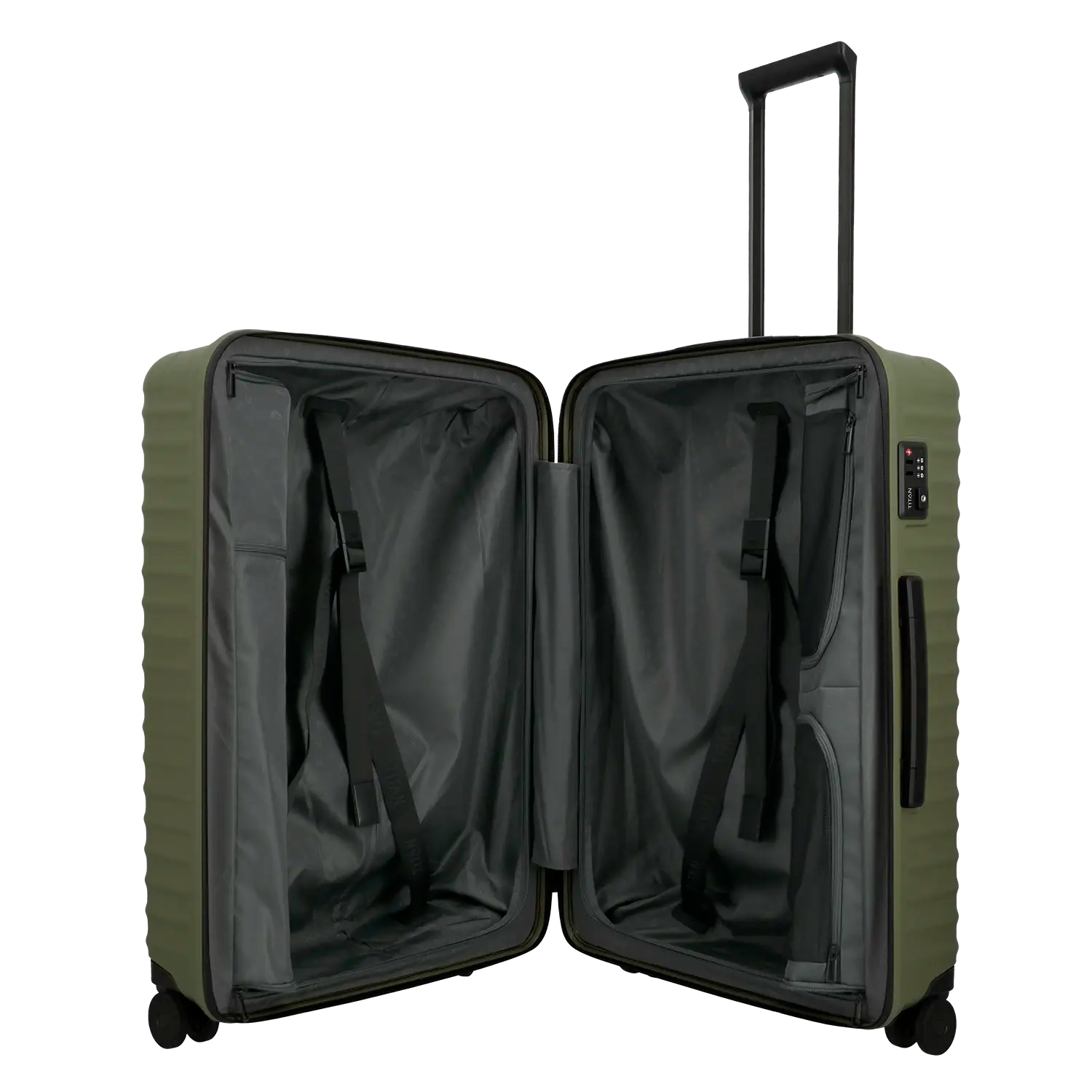 Titan Upgrade 4-Rad Trolley L 75 cm - Forest Green