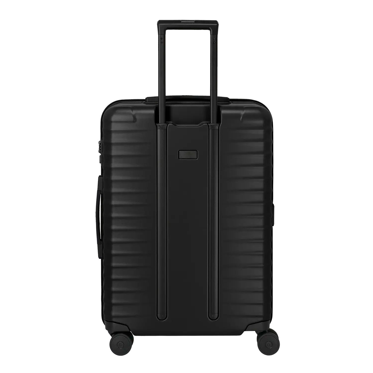 Titan Upgrade Trolley M+ - Rückansicht des Premium Reisekoffers 69 cm Nightshade Black