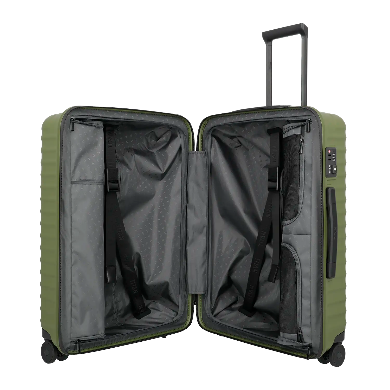 Titan Upgrade 4-wheel trolley M+ 69 cm - Forest Green