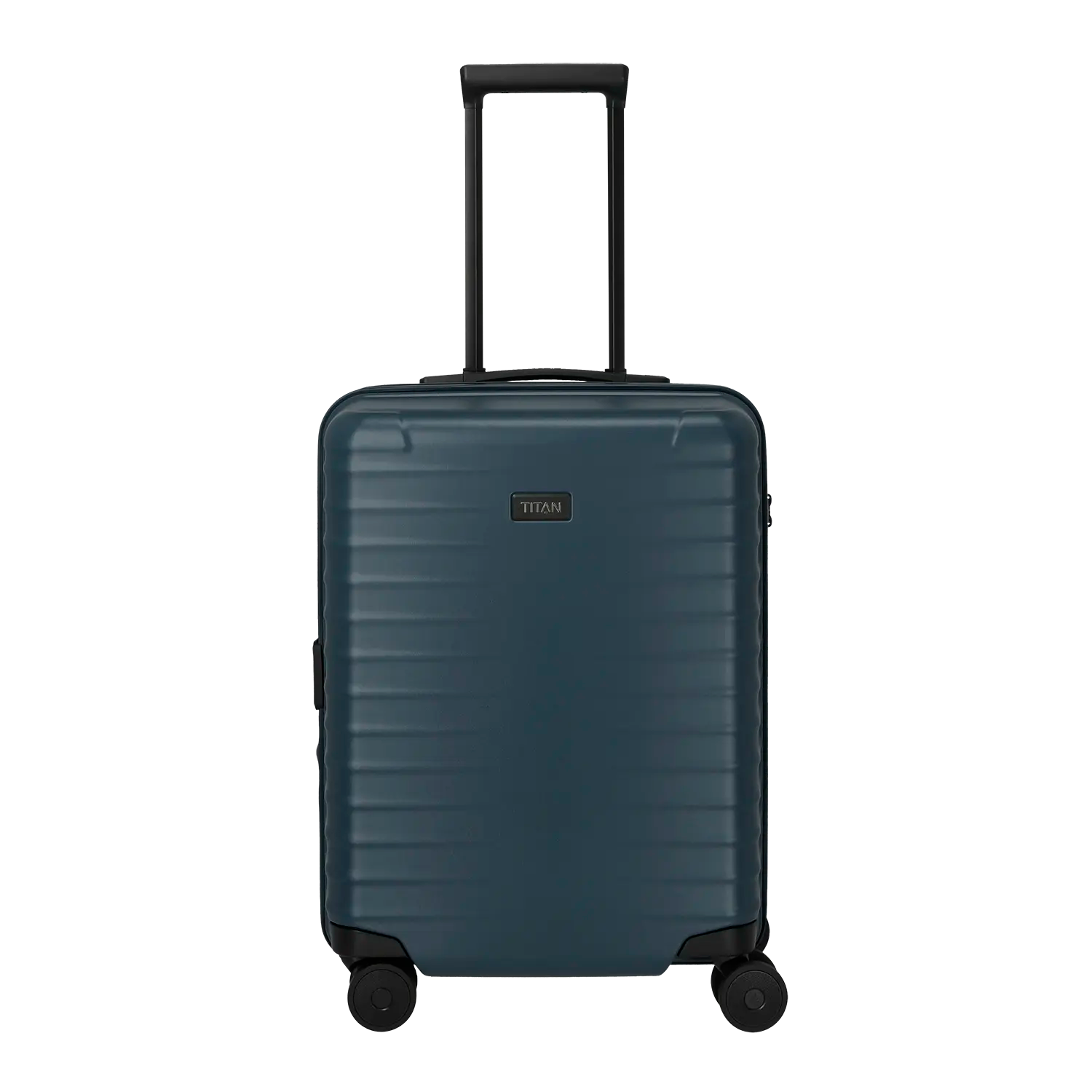 Kleiner Koffer Titan Upgrade 4-Rollen Trolley S20 55 cm Midnight Blue - Premium Handgepäck mit Teleskopgriff