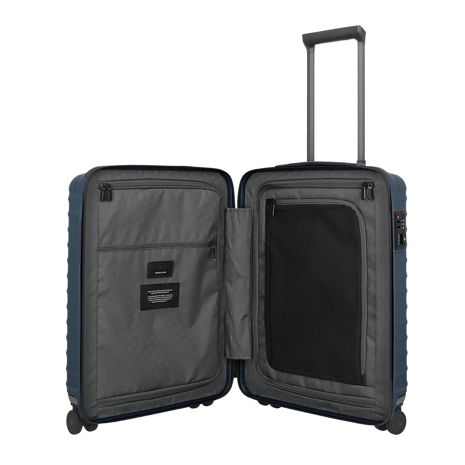 Titan Upgrade Trolley S20 55 cm - Innenausstattung mit optimierten Packfächern und Organisation