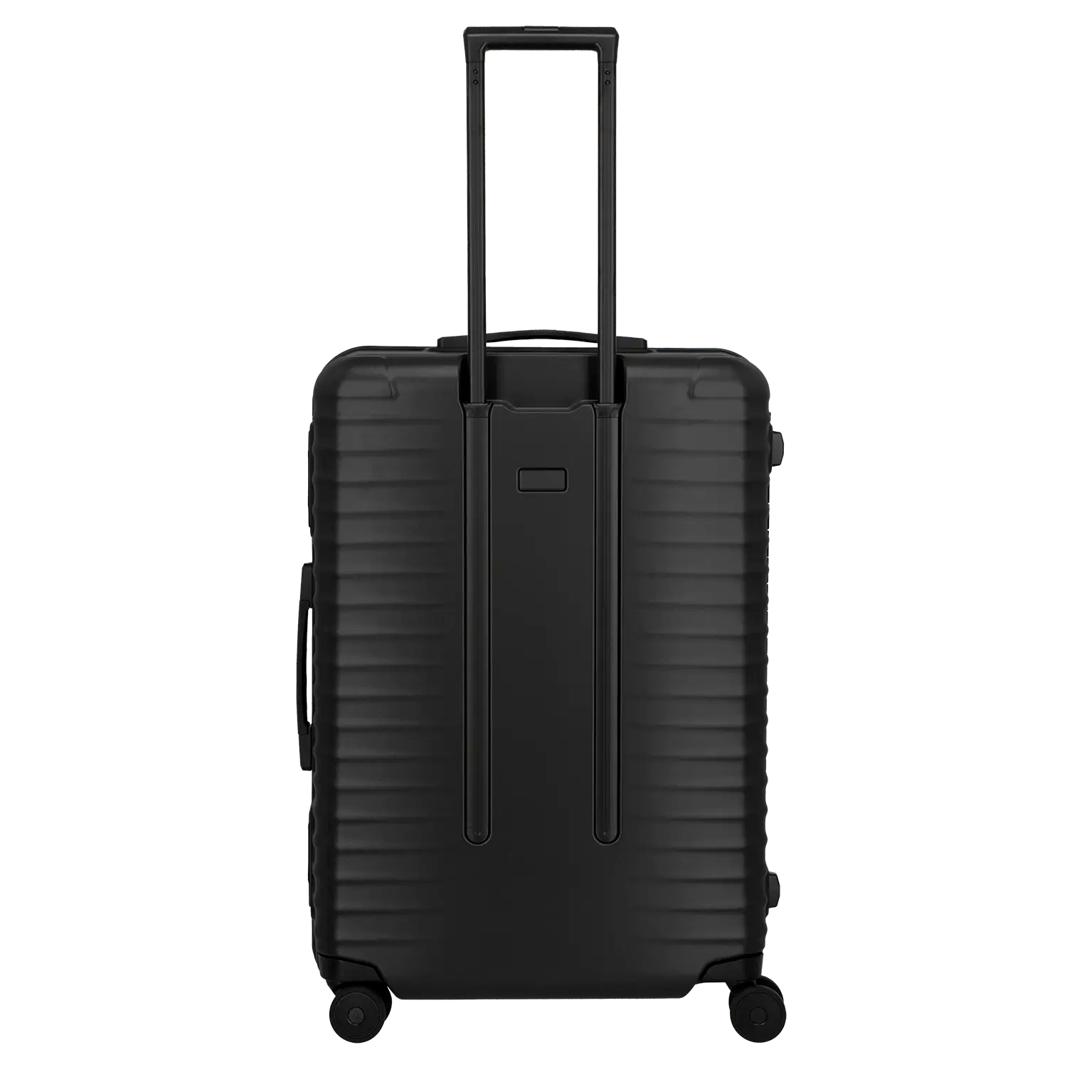 Rückansicht des höhenverstellbares Teleskopgestänge des Titan Overseas 75 cm Koffers