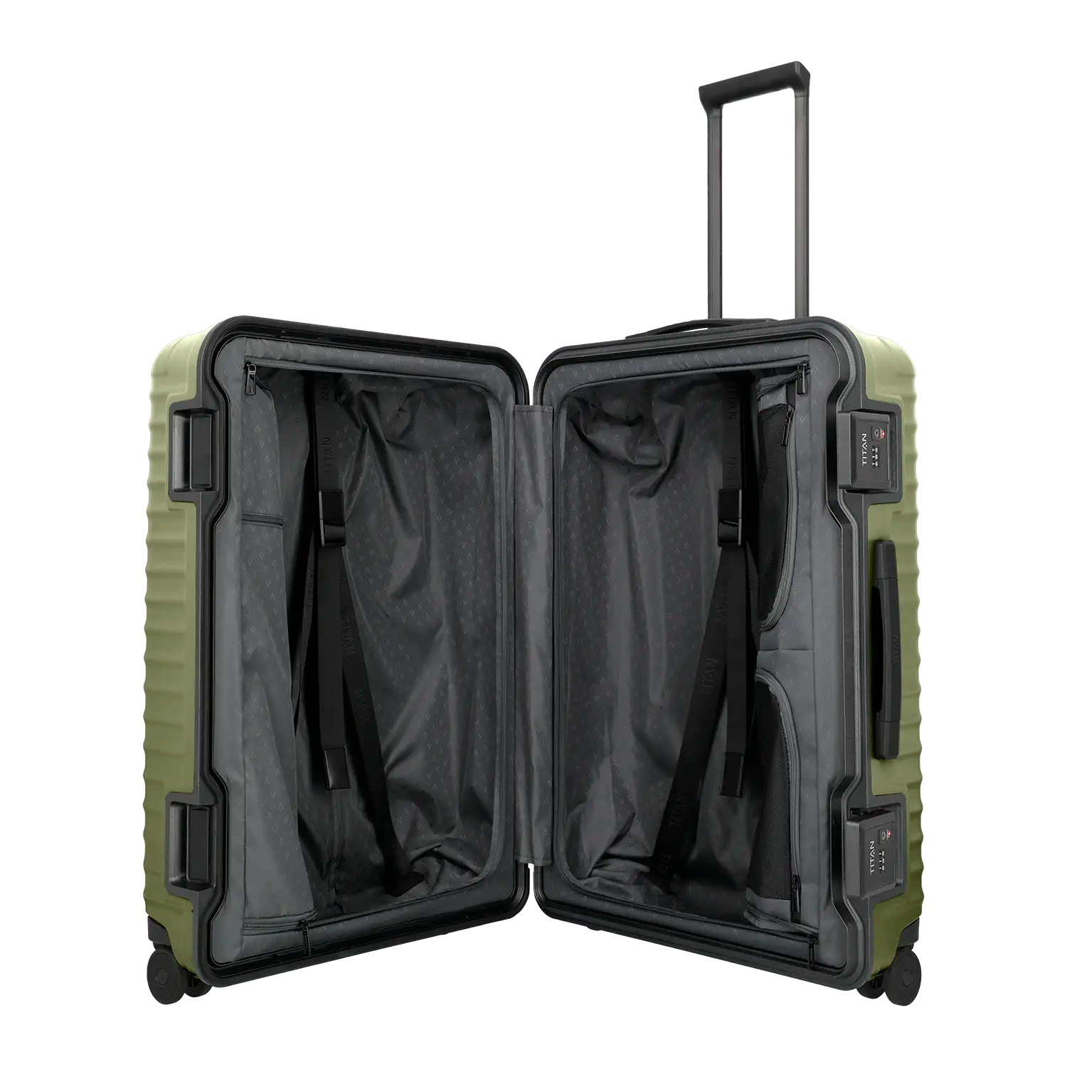 Titan Overseas Trolley L - Innenausstattung mit Spanngurten
