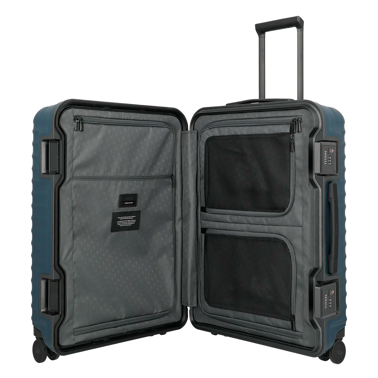 Mittlerer Koffer Titan Overseas Trolley M+ 69 cm - Innenausstattung mit Packfächern und Organisationssystem