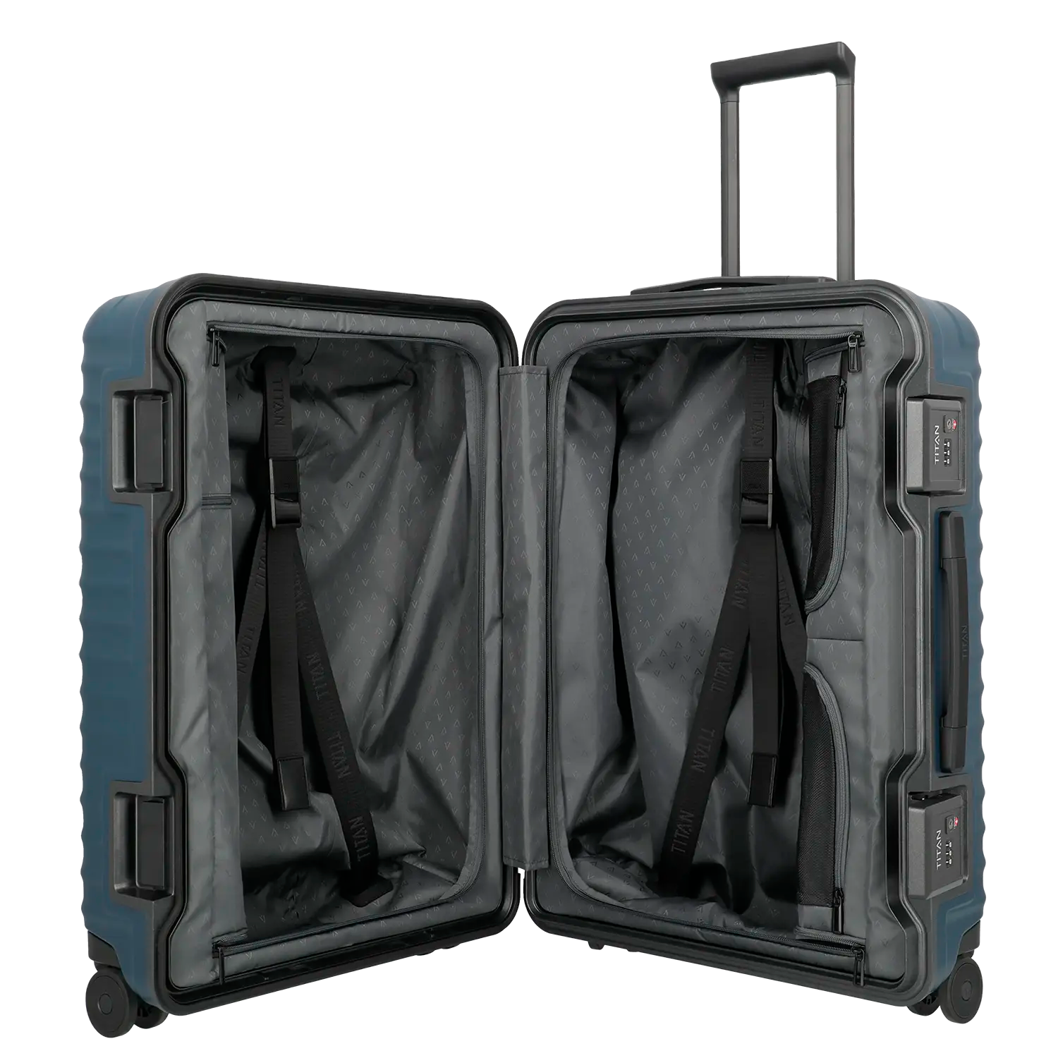 Titan Overseas Trolley M+ 69 cm - Innenausstattung mit Packfächern und Organisationssystem