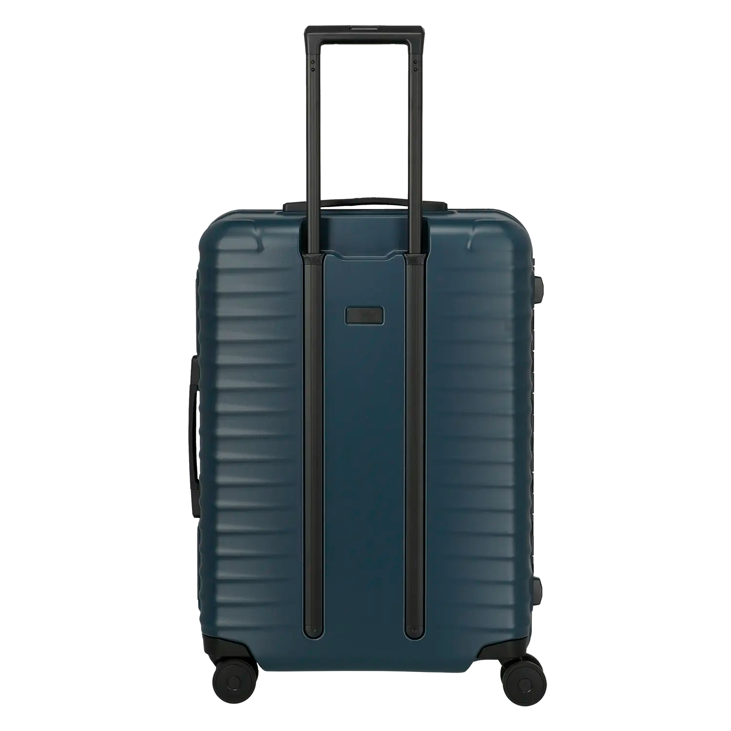 Mittelgroßer Koffer Titan Overseas Trolley M+ - Rückansicht des 69 cm Reisekoffers in Midnight Blue