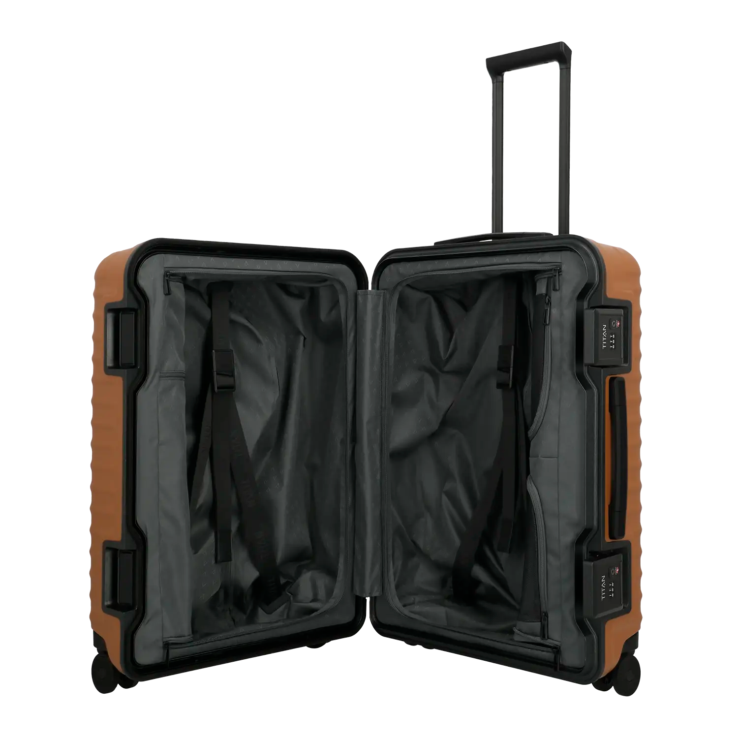 Titan Overseas Trolley M+ Innenaufteilung - intelligente Organisation mit Dividern und Mesh-Fächern