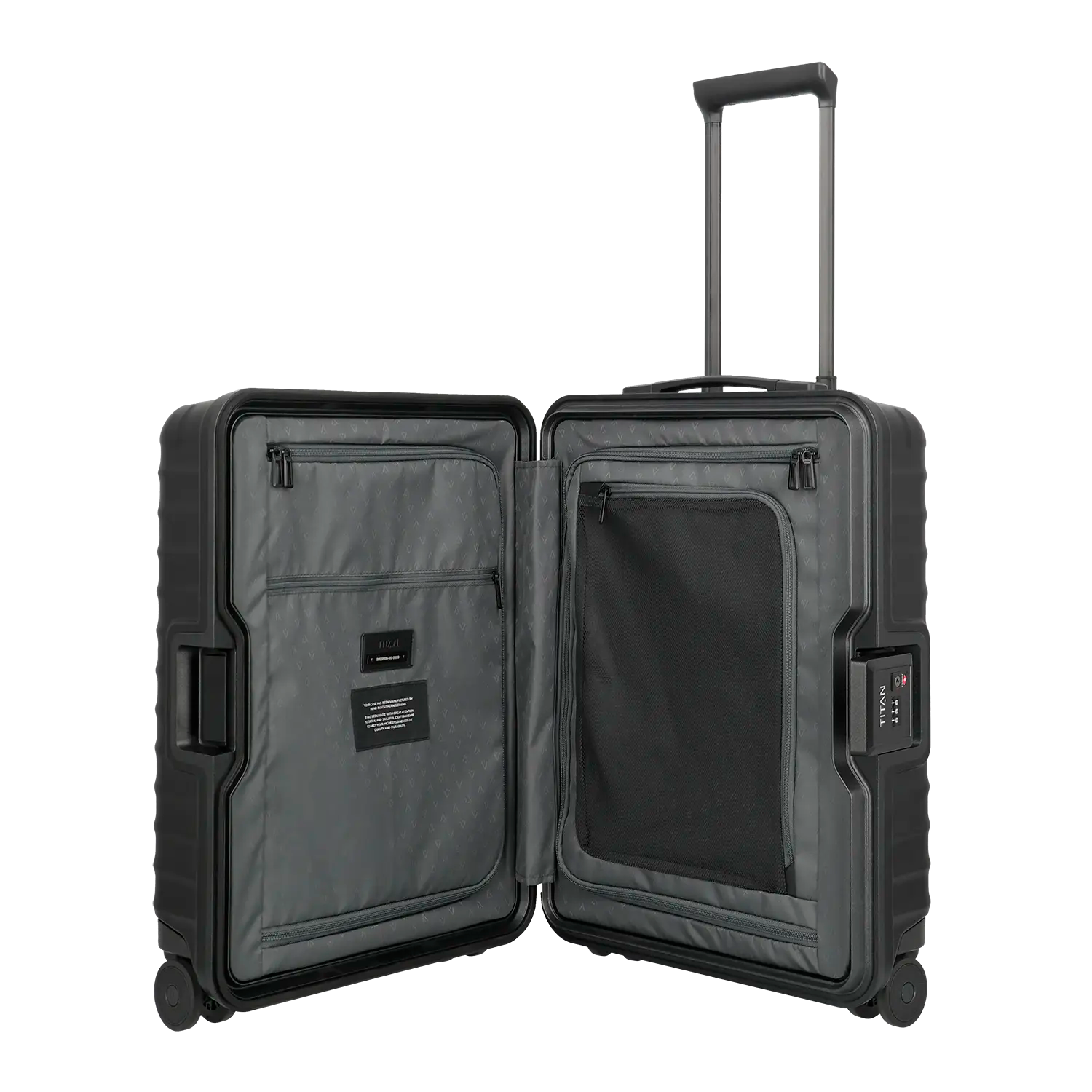 Titan Overseas Trolley S23 - Innenausstattung mit praktischen Packfächern und Organisationssystem