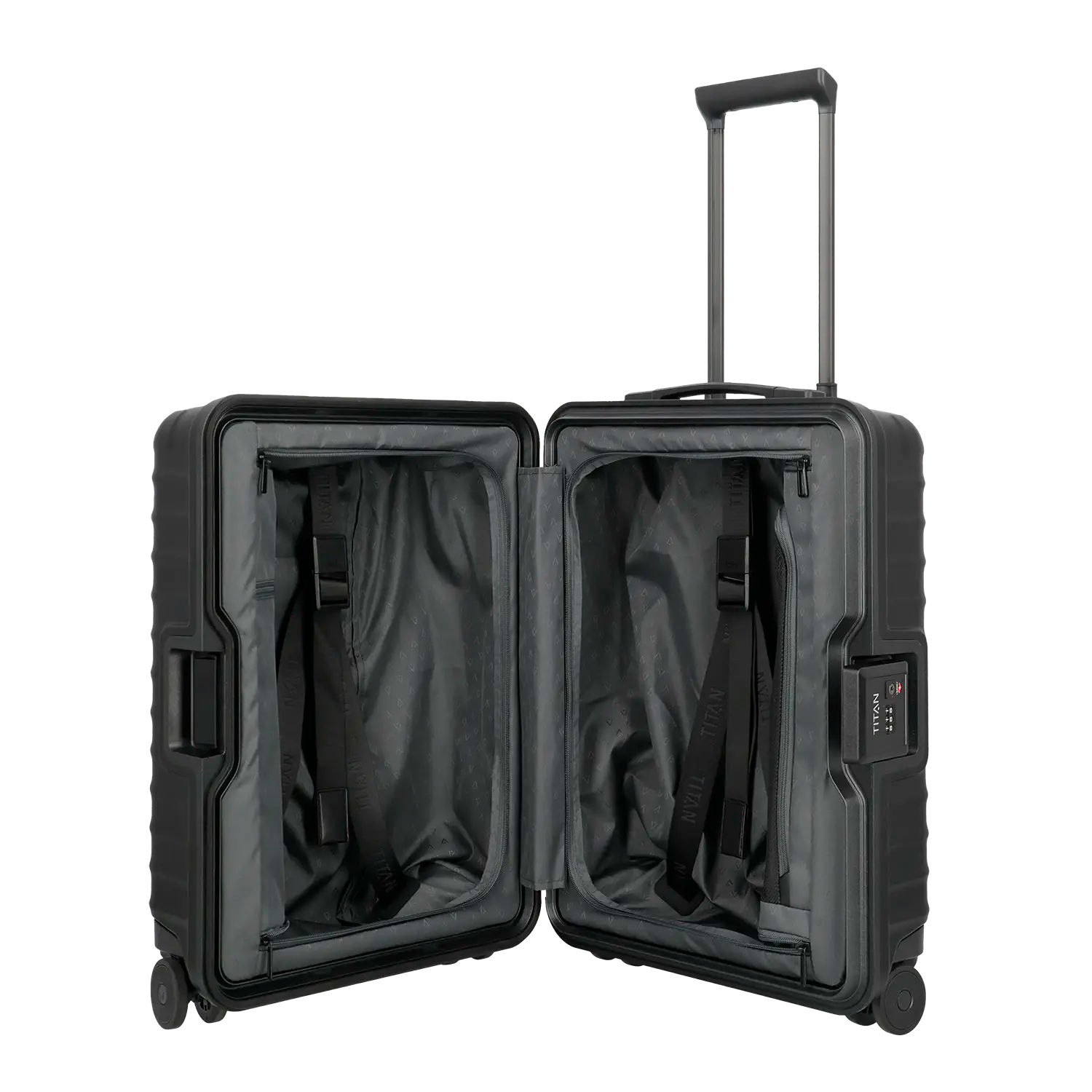 Kleiner Koffer Titan Overseas Trolley S23 - Innenausstattung mit praktischen Packfächern und Organisationssystem