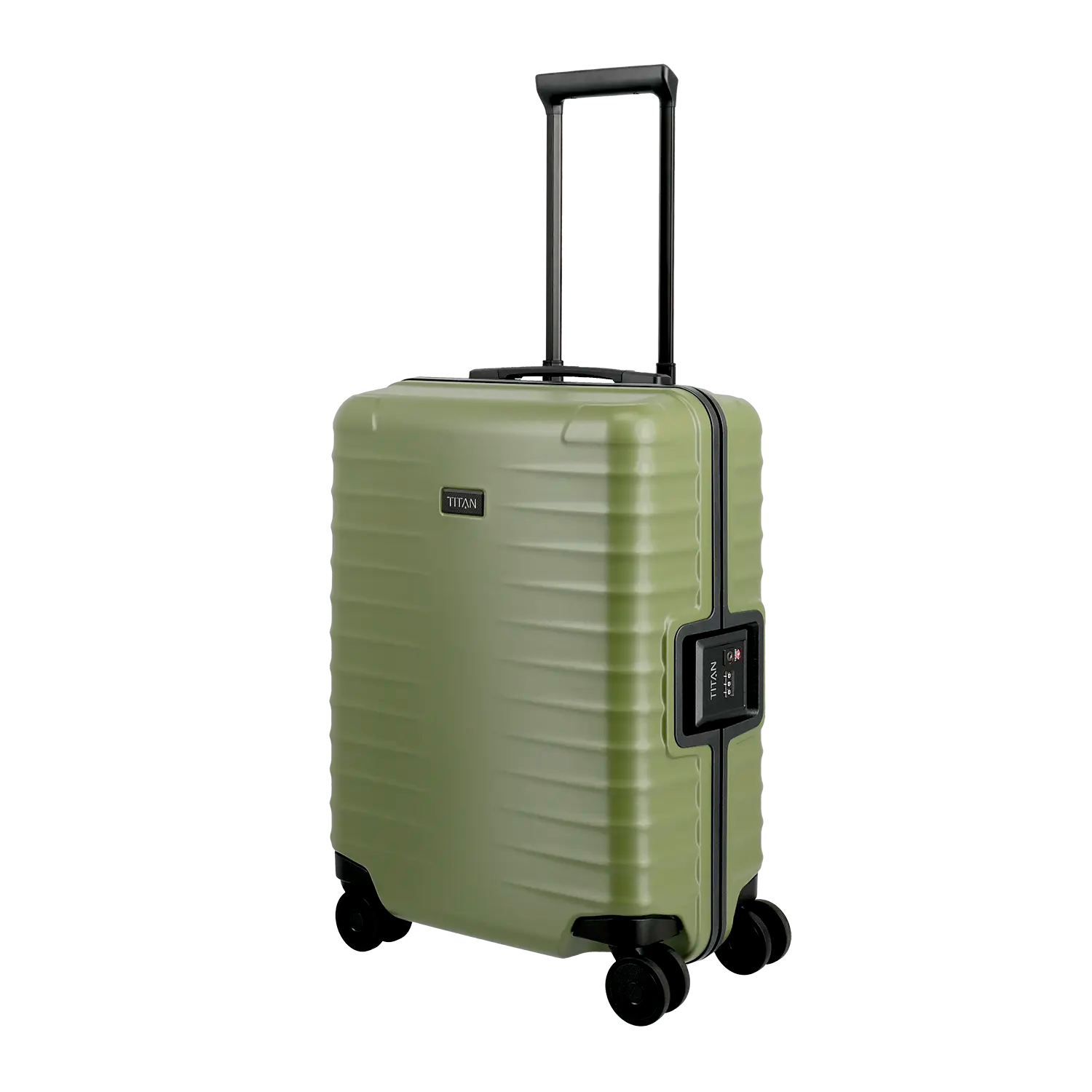 Titan Overseas Trolley S23 Forest Green mit Teleskopgriff und TSA-Schloss