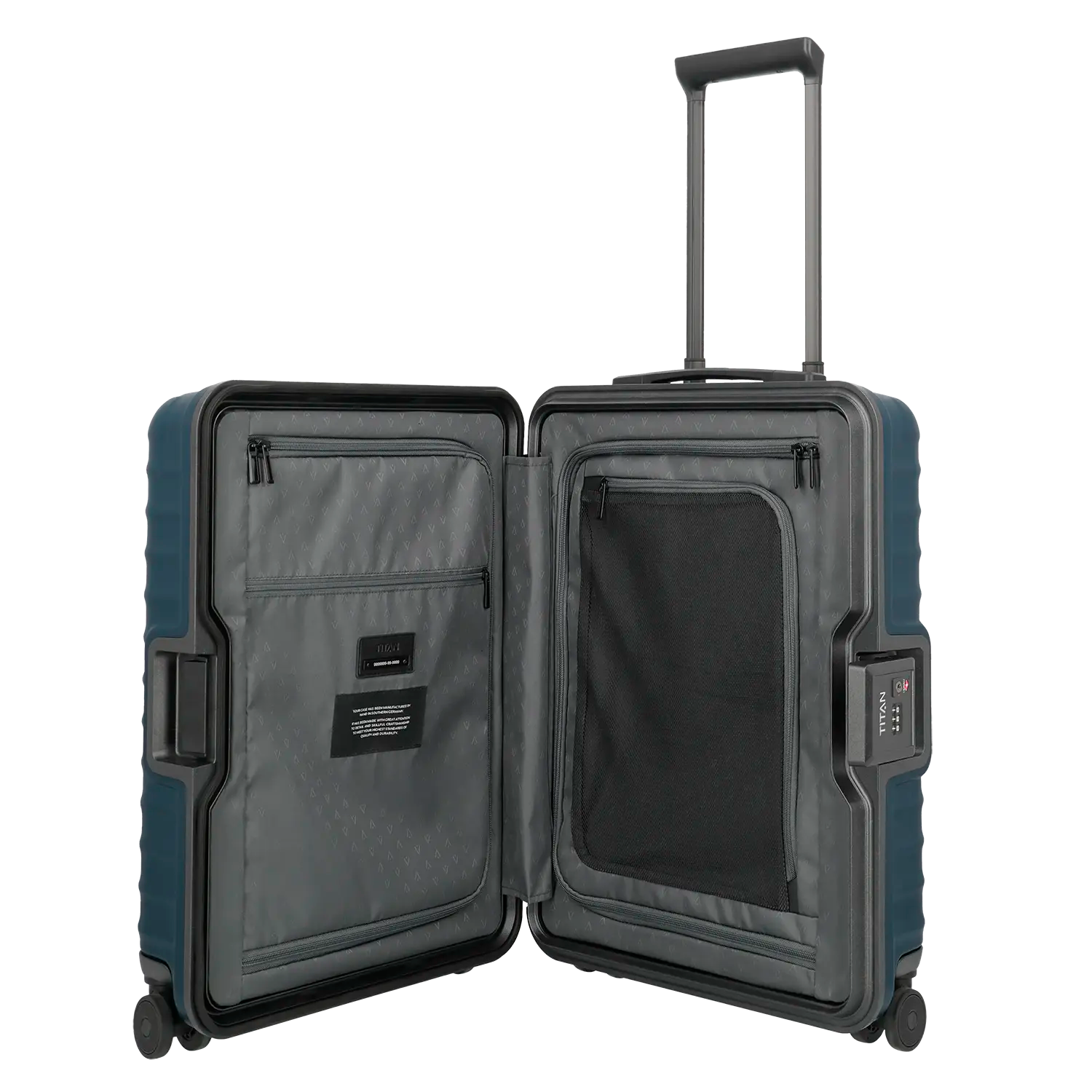 Titan Overseas Trolley S20 - Innenausstattung mit Packfächern und Organisationsmöglichkeiten