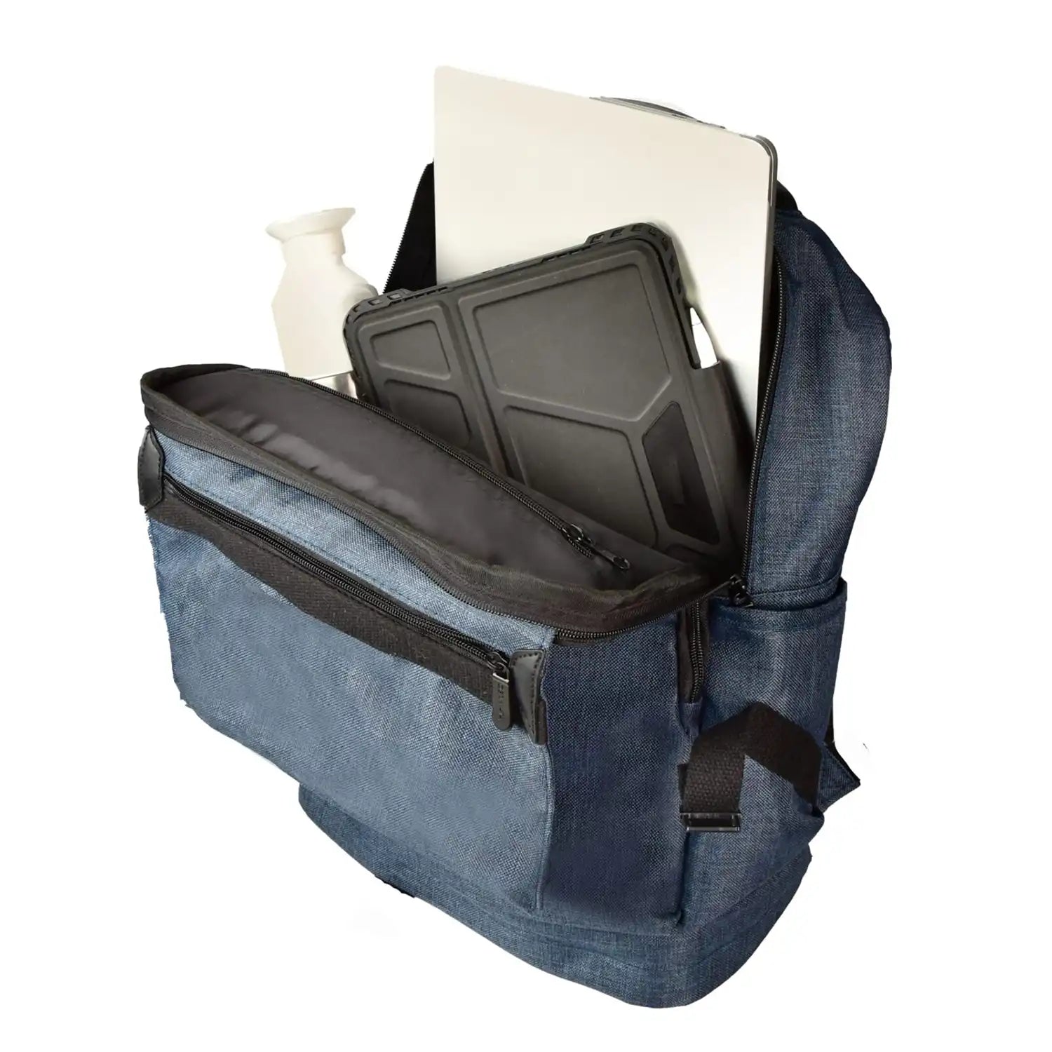 Dermata Rucksack mit Laptopfach Canvas 43 cm - Petrol