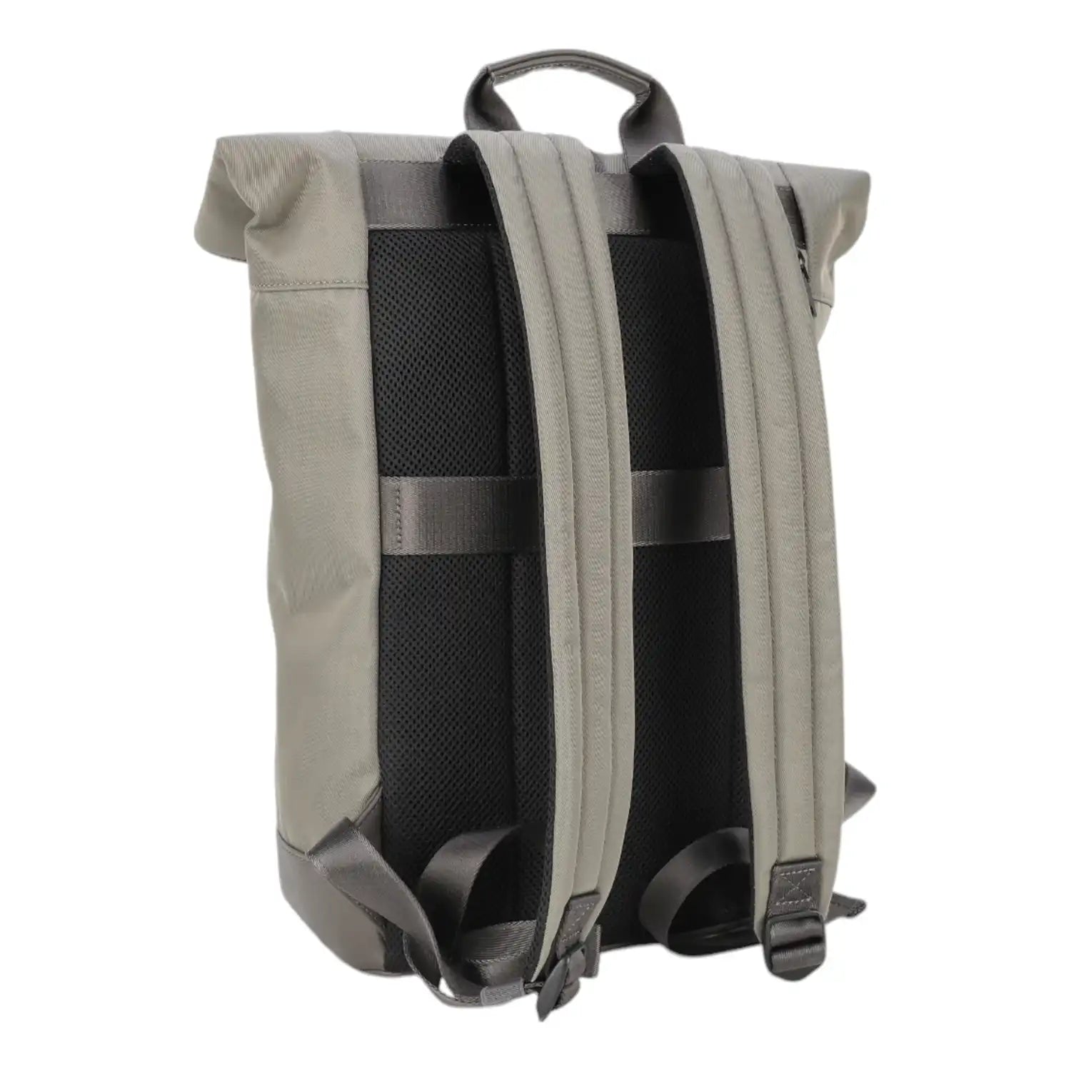 JOOP! Martano Tessuto Otis Backpack 45 cm Mud – Rückseite mit gepolstertem Rücken
