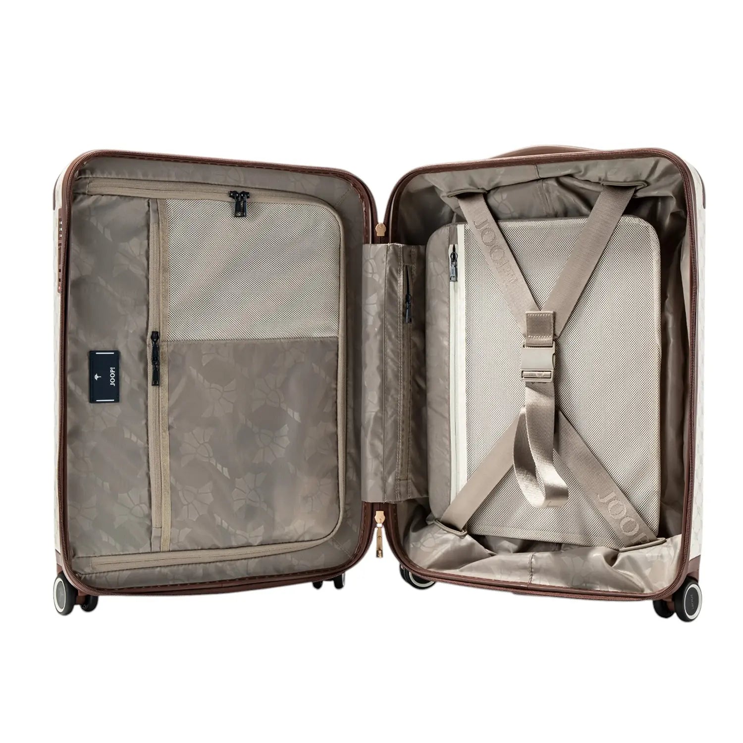 Innenansicht Joop Cortina Volare C55 Trolleycase SVZ 55 cm Offwhite mit Fächern